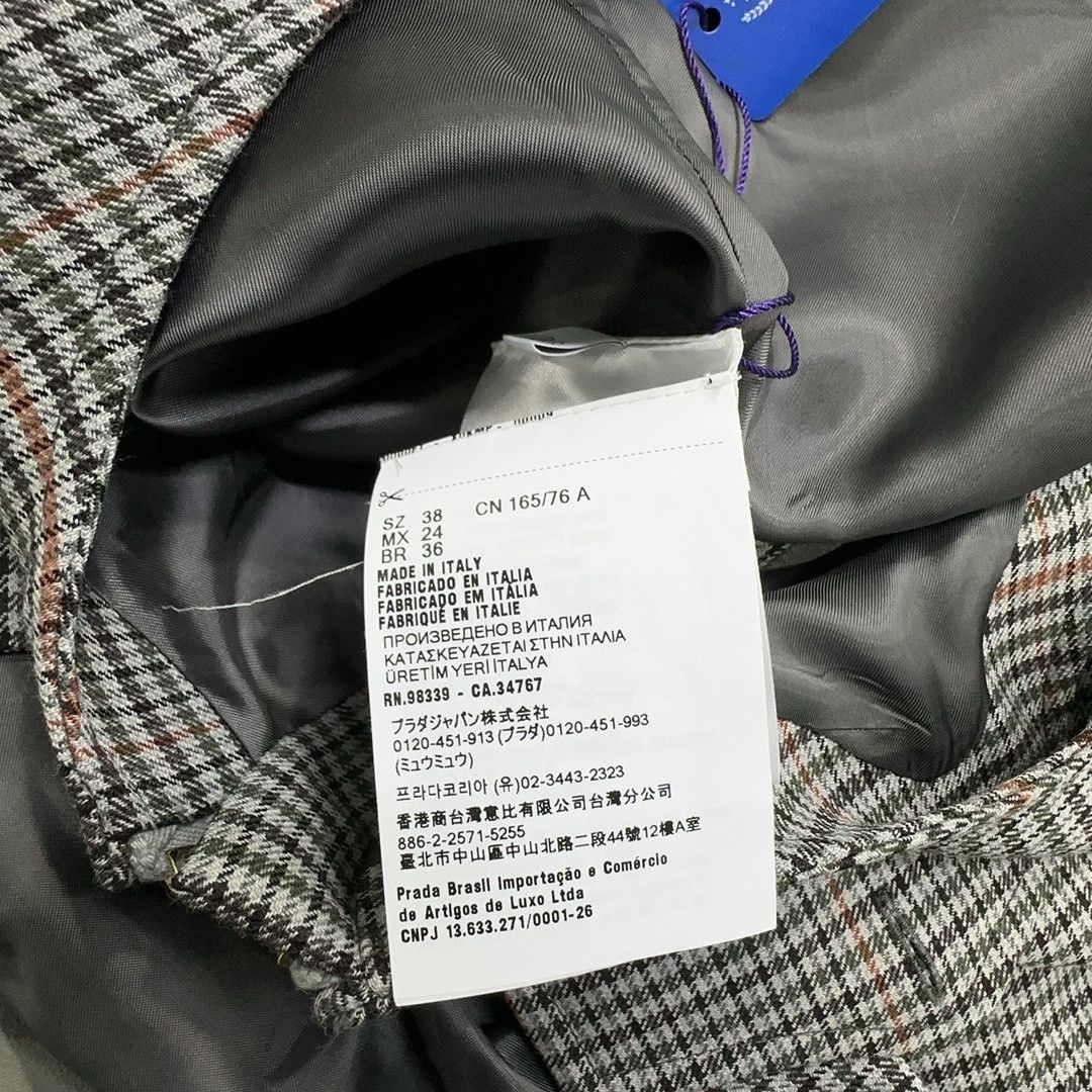 Miu Miu Miu Miu Checkered Zip-Up Sleeveless Dress Size 38 Size XS / US 0-2 / IT 36-38 - 4 Thumbnail