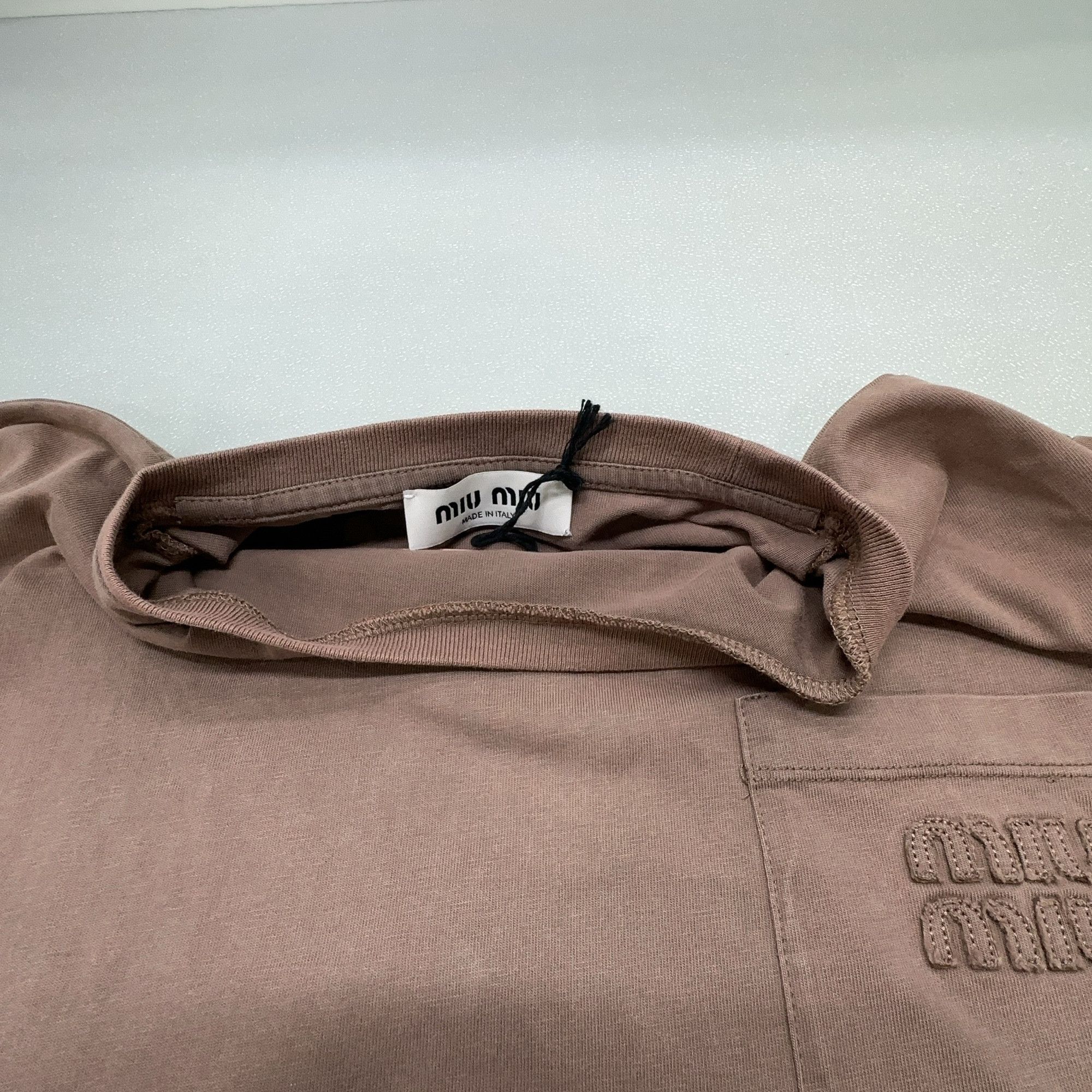 Miu Miu Miu Miu Embroidered Pocket Long Sleeve T-Shirt Size XS Size XS / US 0-2 / IT 36-38 - 7 Thumbnail