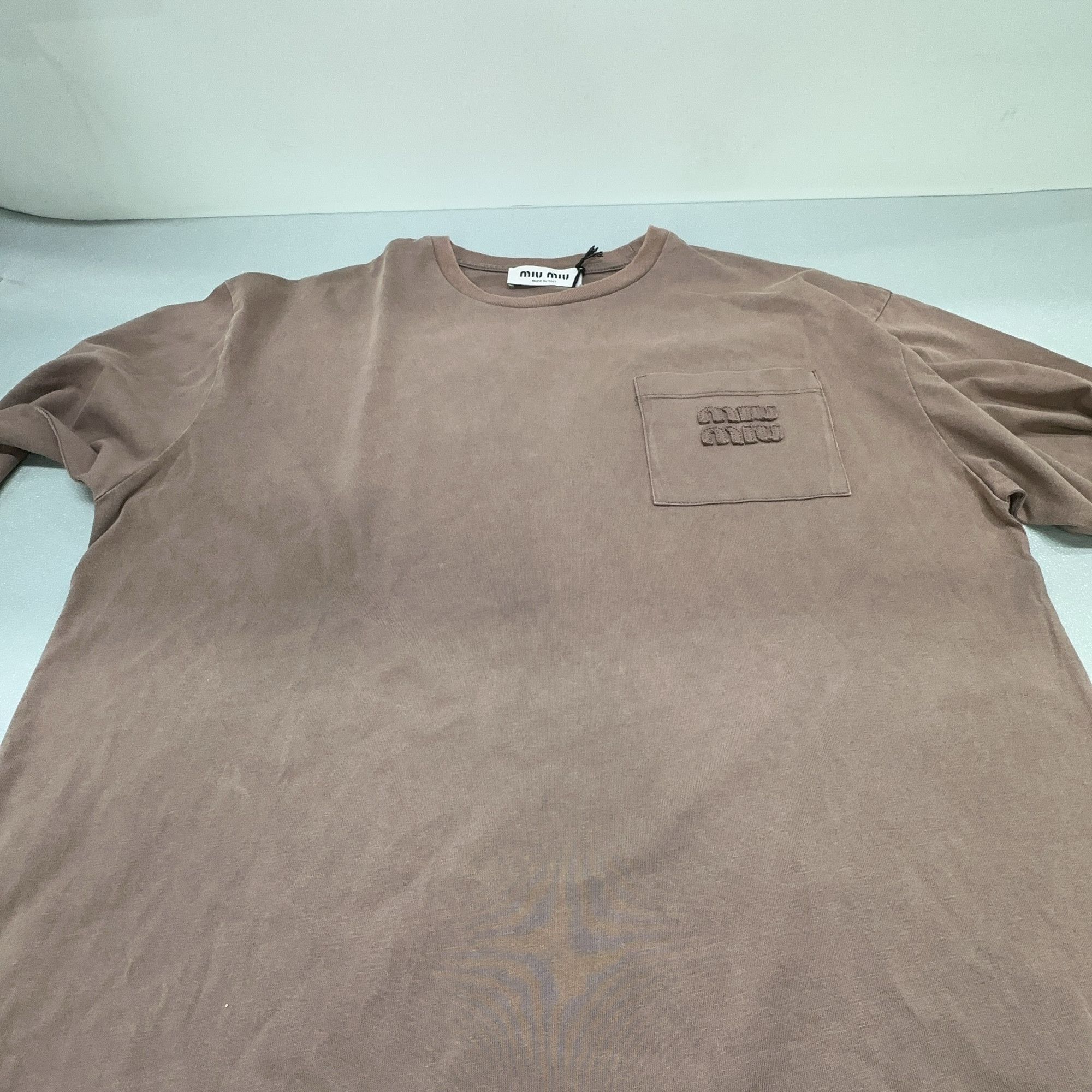 Miu Miu Miu Miu Embroidered Pocket Long Sleeve T-Shirt Size XS Size XS / US 0-2 / IT 36-38 - 8 Thumbnail