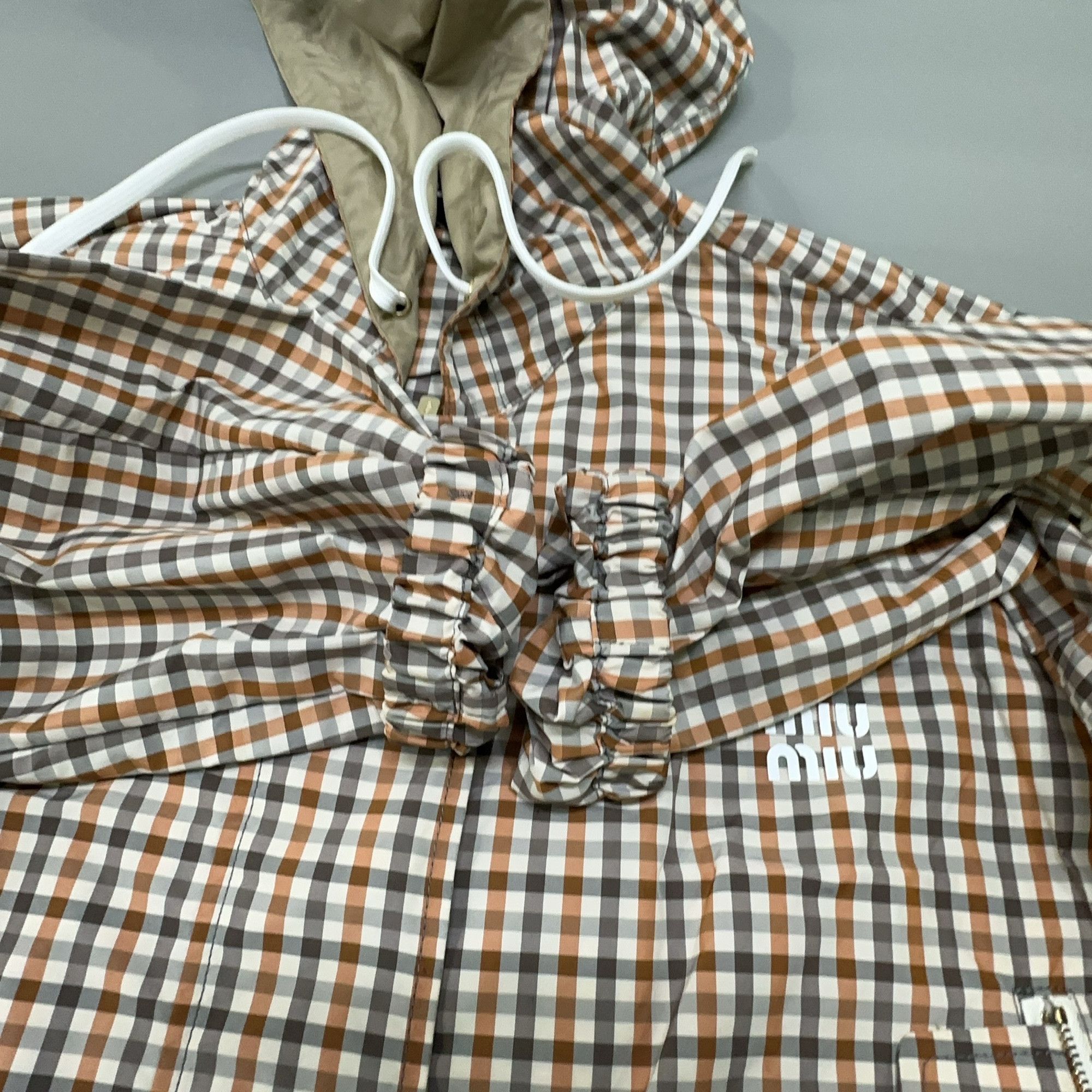 Miu Miu Miu Miu Gingham Zip-Up Jacket Size 36 Size XS / US 0-2 / IT 36-38 - 9 Thumbnail