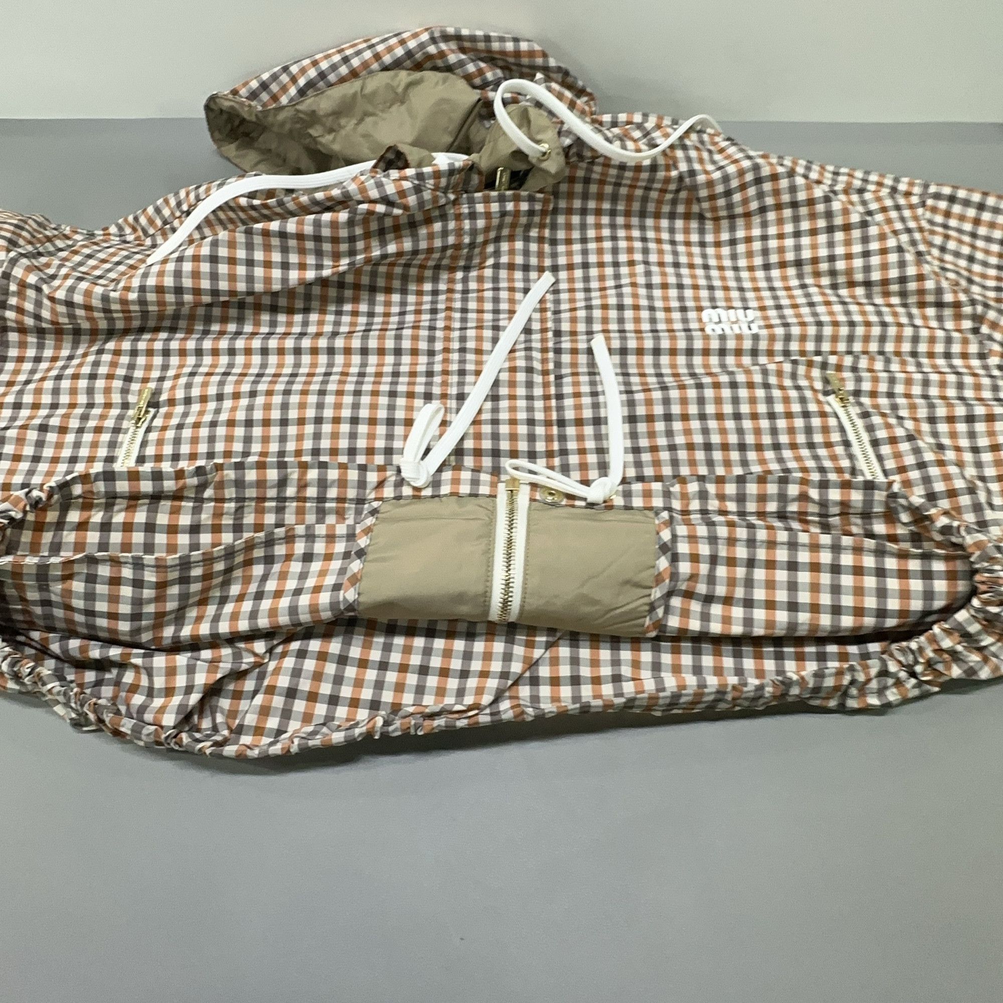 Miu Miu Miu Miu Gingham Zip-Up Jacket Size 36 Size XS / US 0-2 / IT 36-38 - 11 Thumbnail