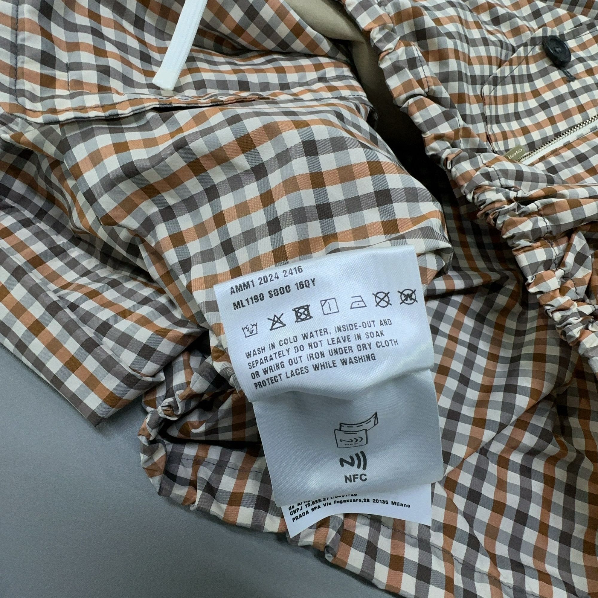 Miu Miu Miu Miu Gingham Zip-Up Jacket Size 36 Size XS / US 0-2 / IT 36-38 - 3 Thumbnail