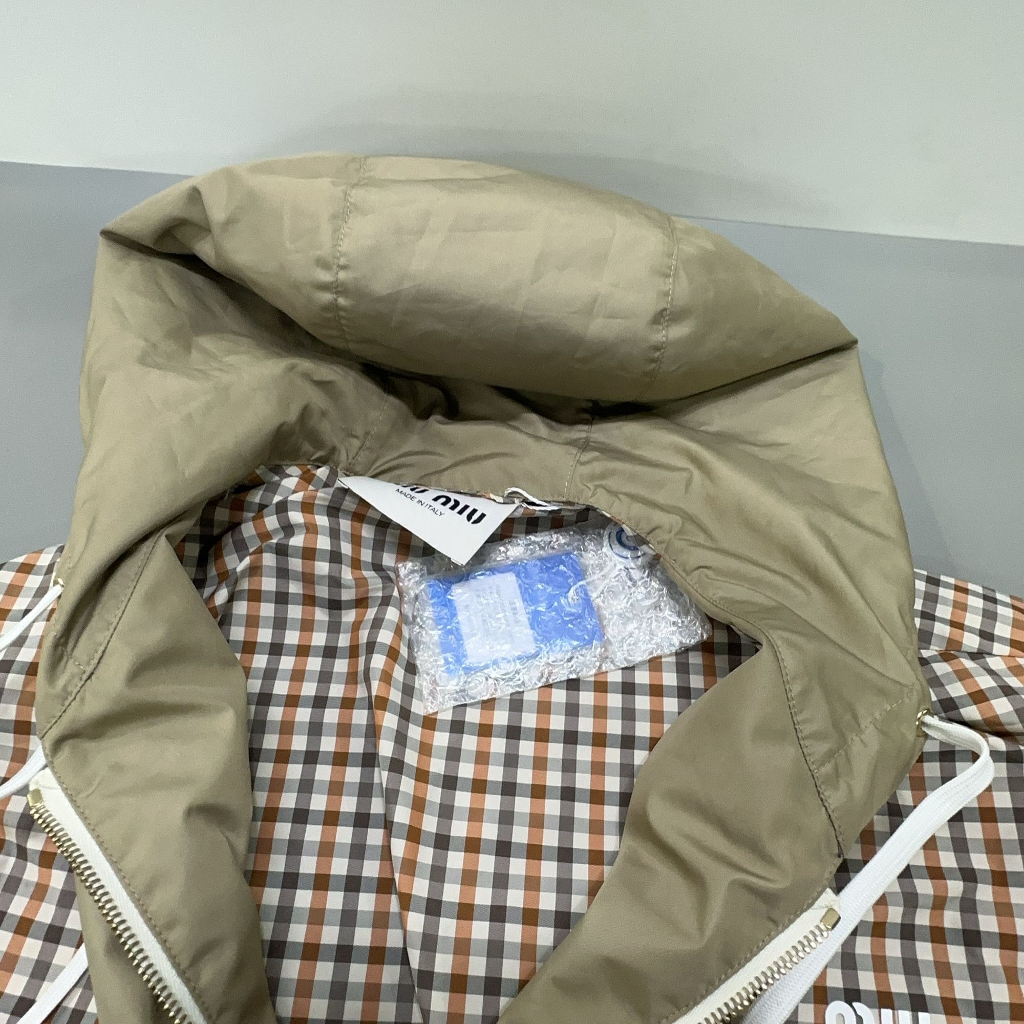 Miu Miu Miu Miu Gingham Zip-Up Jacket Size 36 Size XS / US 0-2 / IT 36-38 - 7 Thumbnail