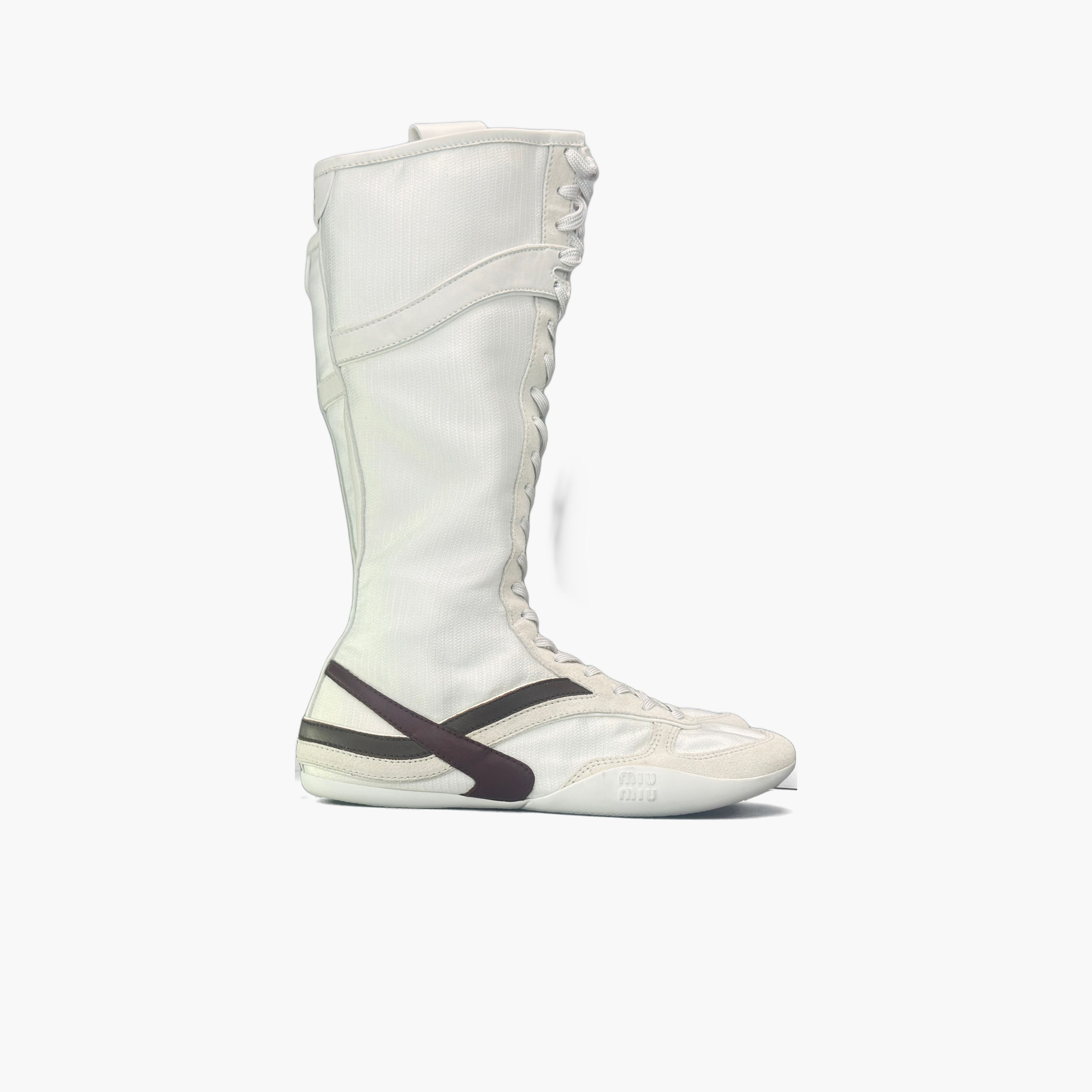 Miu Miu Miu Miu Technical Fabric High-Top Boots Size 37 Size US 7 / IT 37 - 4 Thumbnail