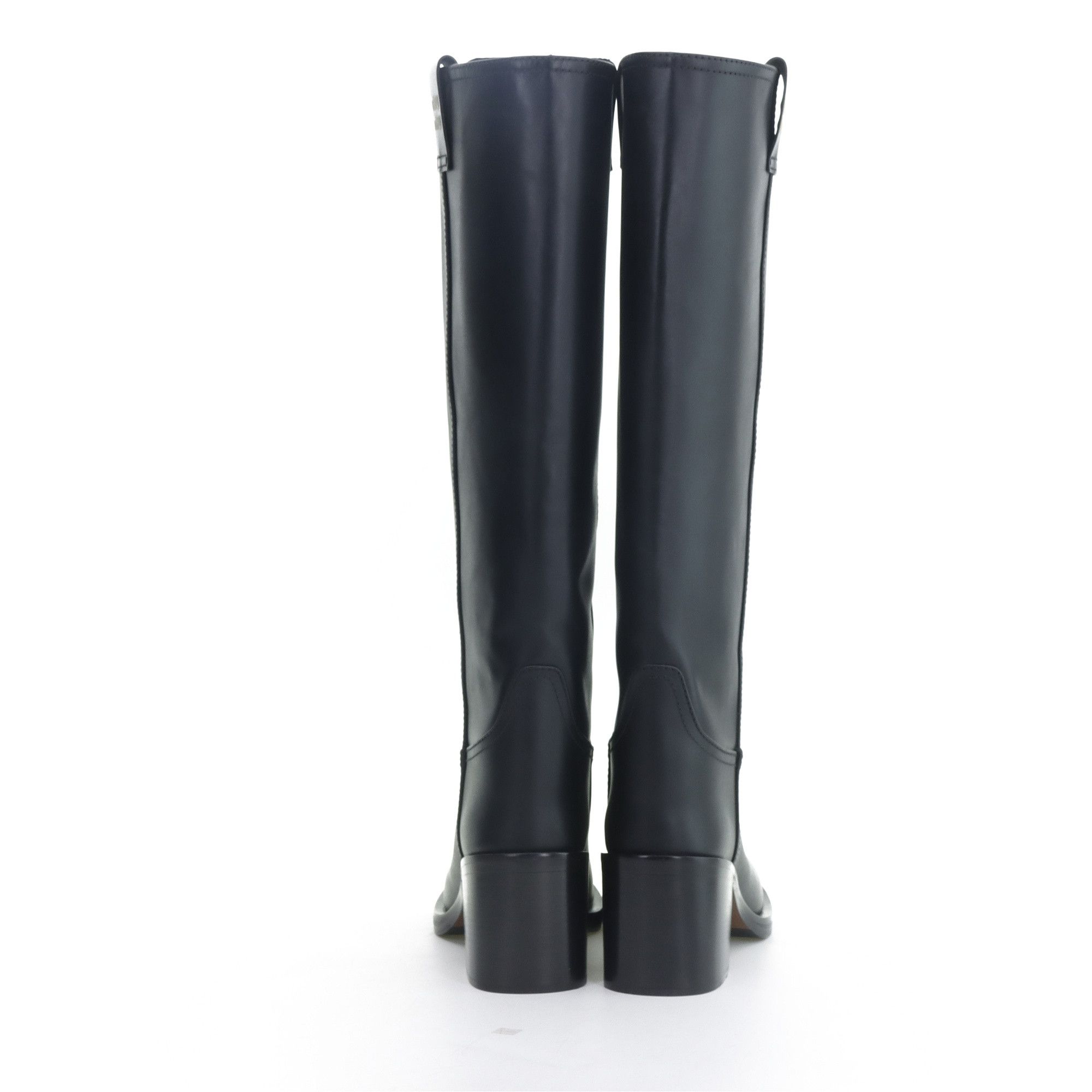 Miu Miu Miu Miu Black Leather Block Heel Boots Size 36 Size US 6 / IT 36 - 2 Thumbnail