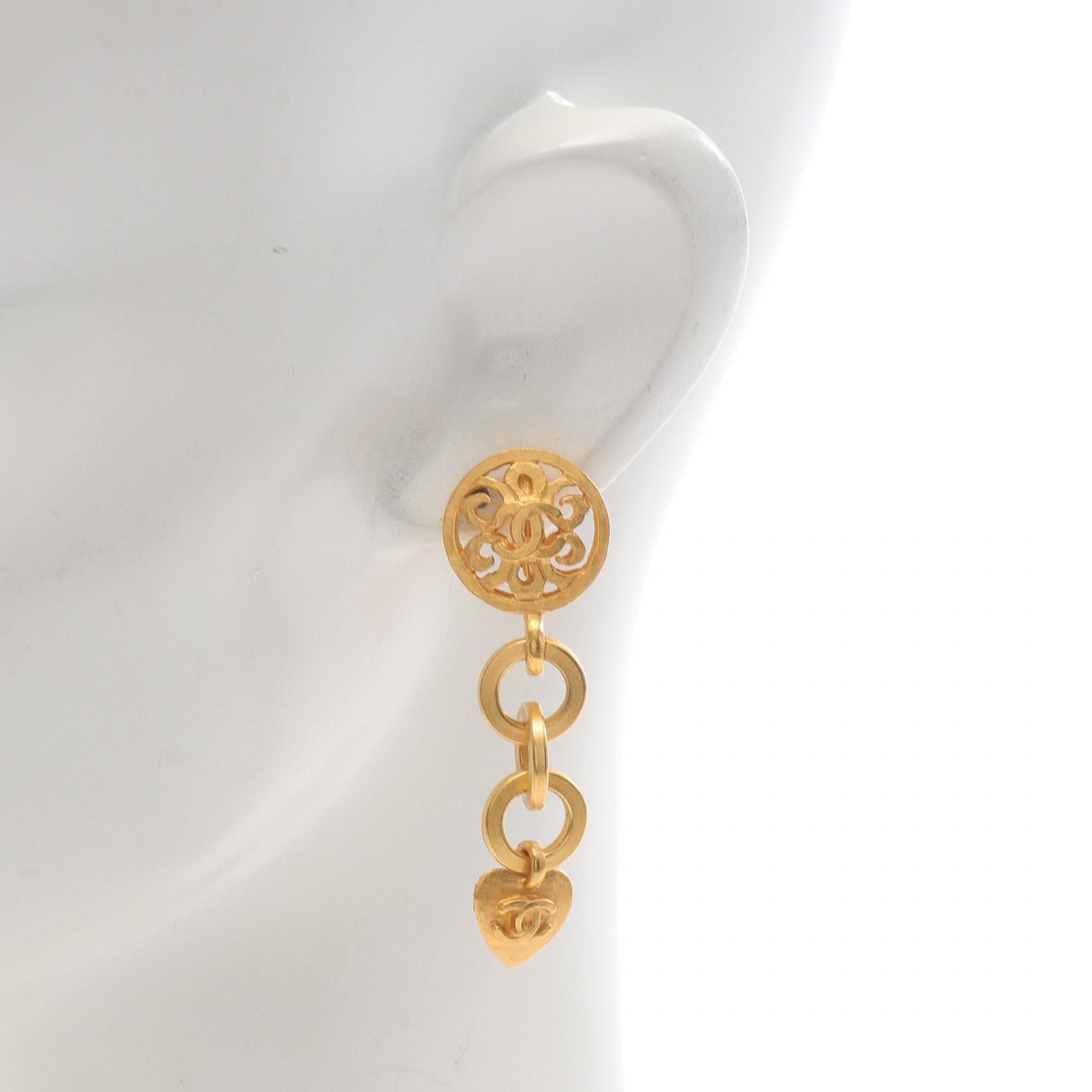 Chanel Chanel Chanel Coco Mark Earrings Metal Earrings DUTY FREE for USA Size ONE SIZE - 4 Thumbnail