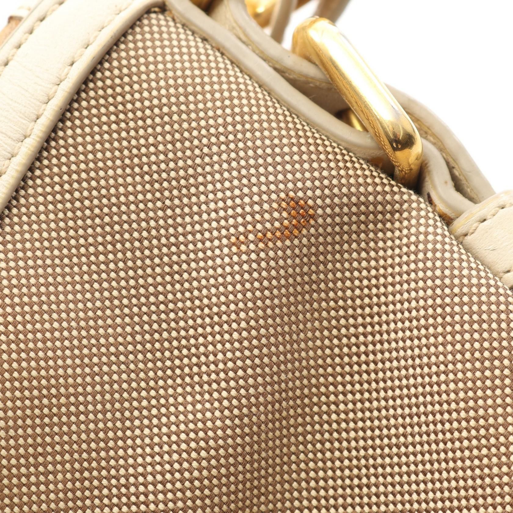 Prada Prada Prada LOGO JACQUARD Canvas Leather Shoulder Bag Textile Shoulder Bag DUTY FREE for USA Size ONE SIZE - 5 Thumbnail