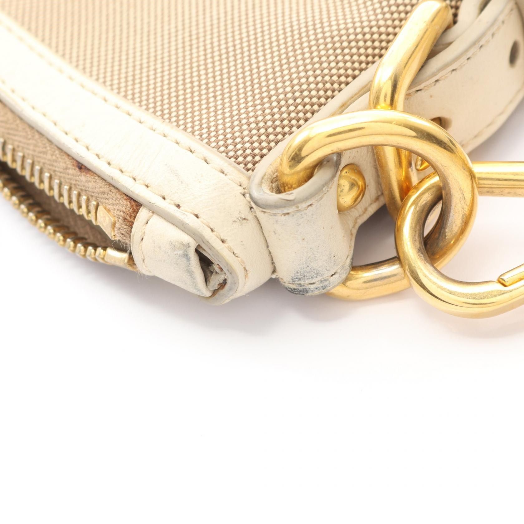 Prada Prada Prada LOGO JACQUARD Canvas Leather Shoulder Bag Textile Shoulder Bag DUTY FREE for USA Size ONE SIZE - 8 Thumbnail