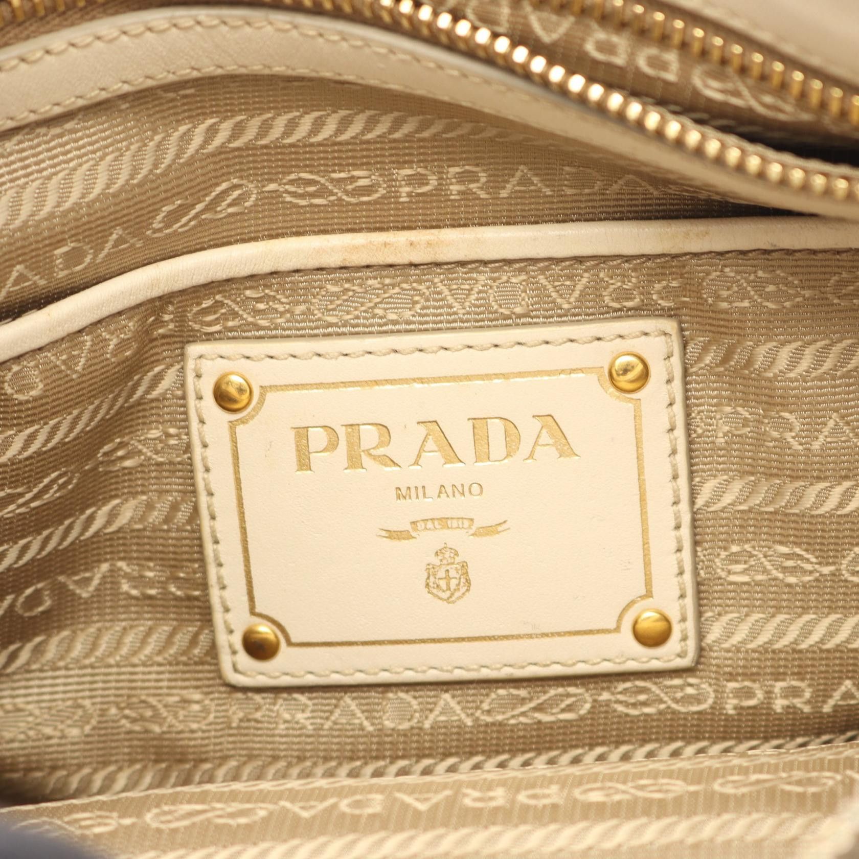 Prada Prada Prada LOGO JACQUARD Canvas Leather Shoulder Bag Textile Shoulder Bag DUTY FREE for USA Size ONE SIZE - 4 Thumbnail
