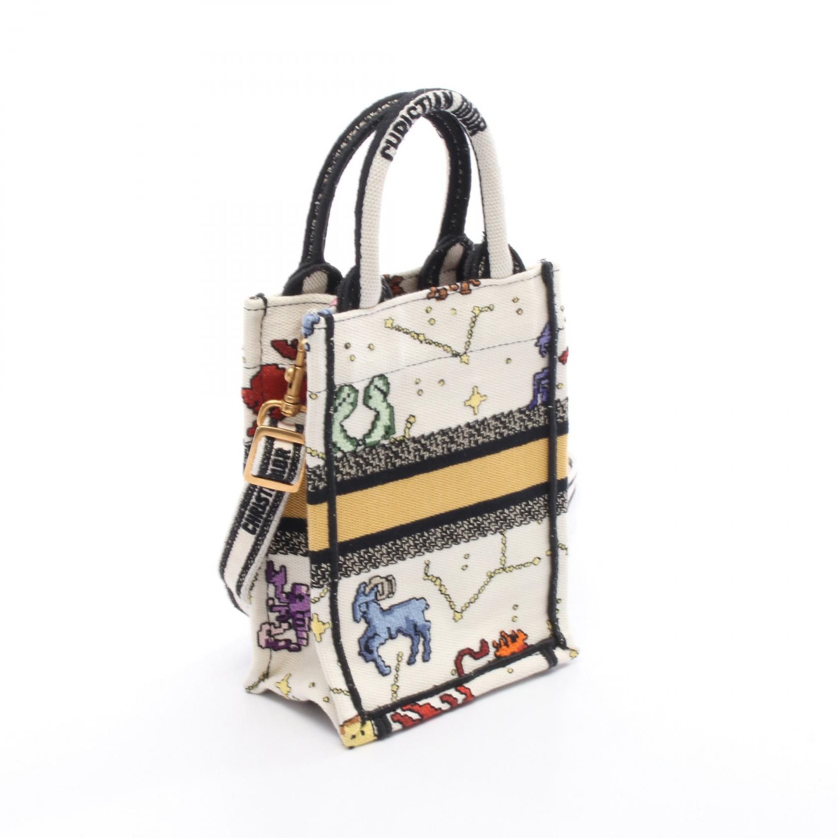 Dior Dior Dior BOOK TOTE Mini Canvas Handbag Textile Tote Bag DUTY FREE for USA Size ONE SIZE - 2 Thumbnail