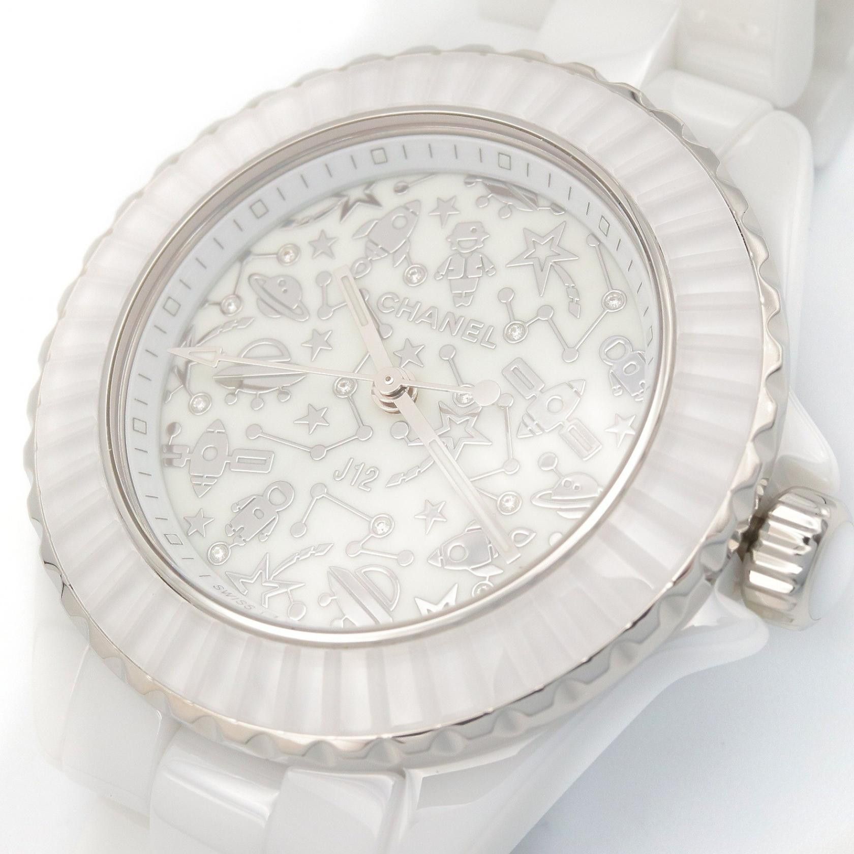 Chanel Chanel CHANEL J12 Cosmic Ceramic Watch Glass / Ceramic Quartz H7990 DUTY FREE for USA Size ONE SIZE - 3 Thumbnail