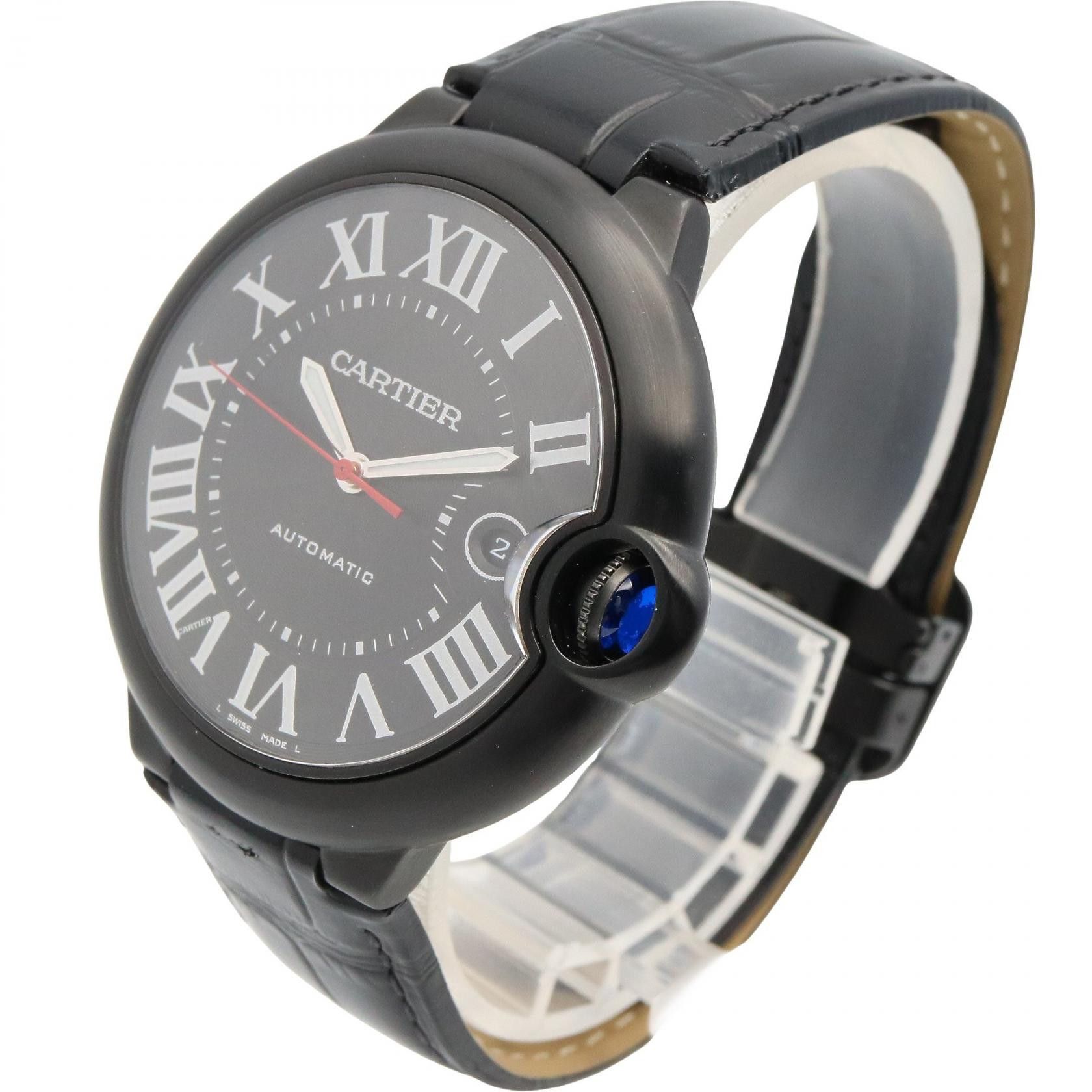 Cartier Cartier Cartier Ballon Bleu Stainless Steel Leather Watch Metal Automatic WSBB0015 DUTY FREE for USA Size ONE SIZE - 2 Thumbnail