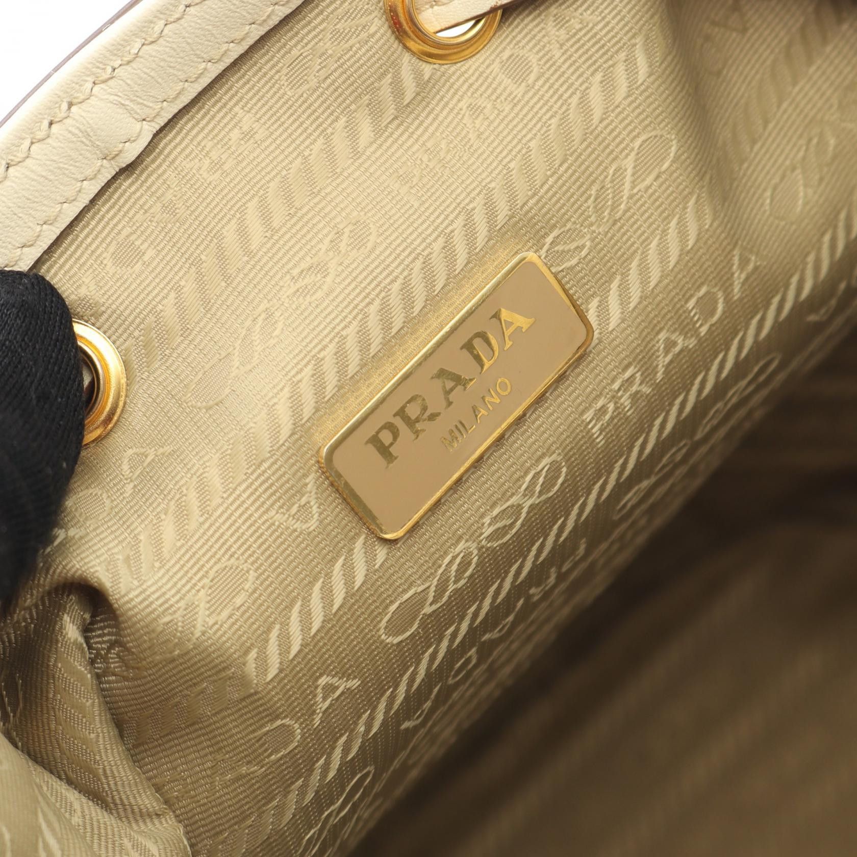 Prada Prada Prada Logo Jacquard Canvas Leather Handbag Textile Handbag DUTY FREE for USA Size ONE SIZE - 4 Thumbnail