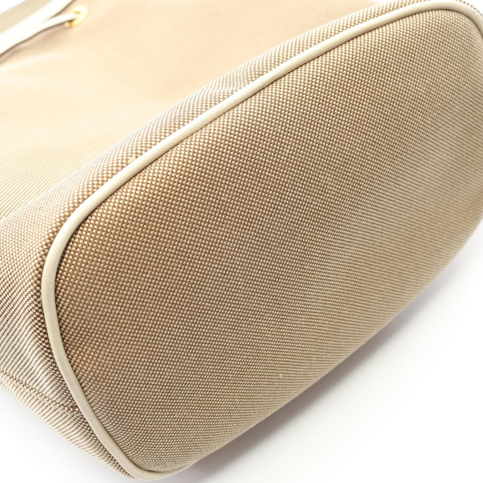 Prada Prada Prada Logo Jacquard Canvas Leather Handbag Textile Handbag DUTY FREE for USA Size ONE SIZE - 5 Thumbnail