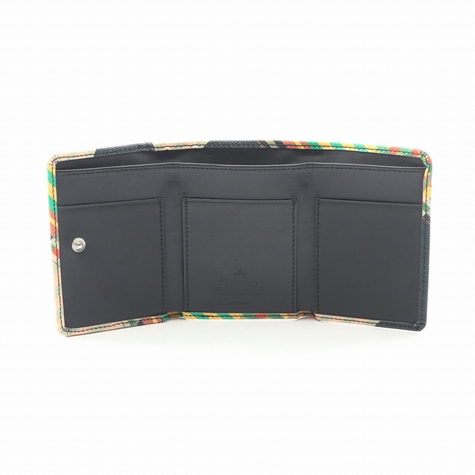 Vivienne Westwood Vivienne Westwood Vivienne Westwood SAFF PRINT SMALL FLAP PURSE wallet Plastic / Synthetic Short Wallet 52010013UO102 DUTY FREE for USA Size ONE SIZE - 5 Thumbnail
