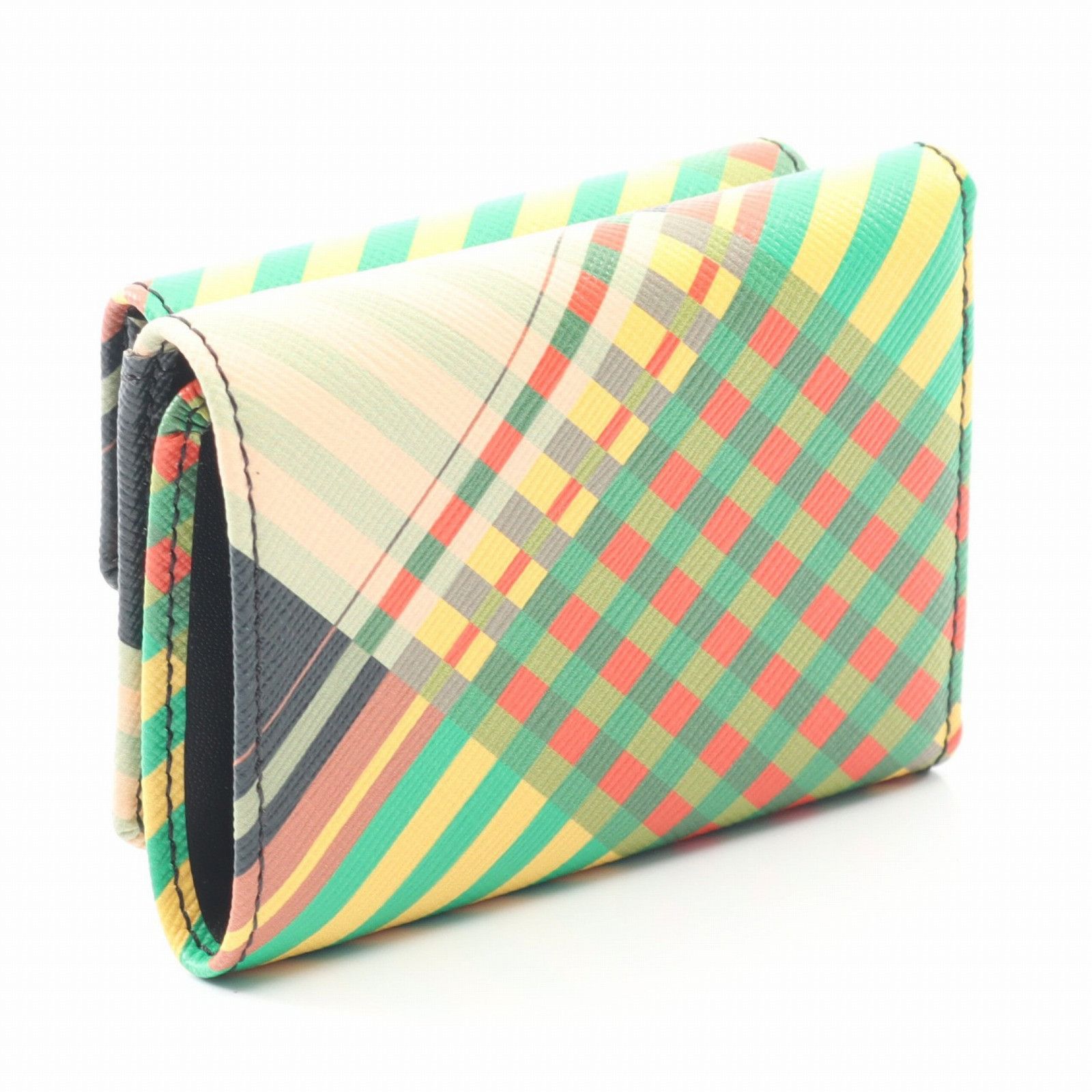 Vivienne Westwood Vivienne Westwood Vivienne Westwood SAFF PRINT SMALL FLAP PURSE wallet Plastic / Synthetic Short Wallet 52010013UO102 DUTY FREE for USA Size ONE SIZE - 3 Thumbnail