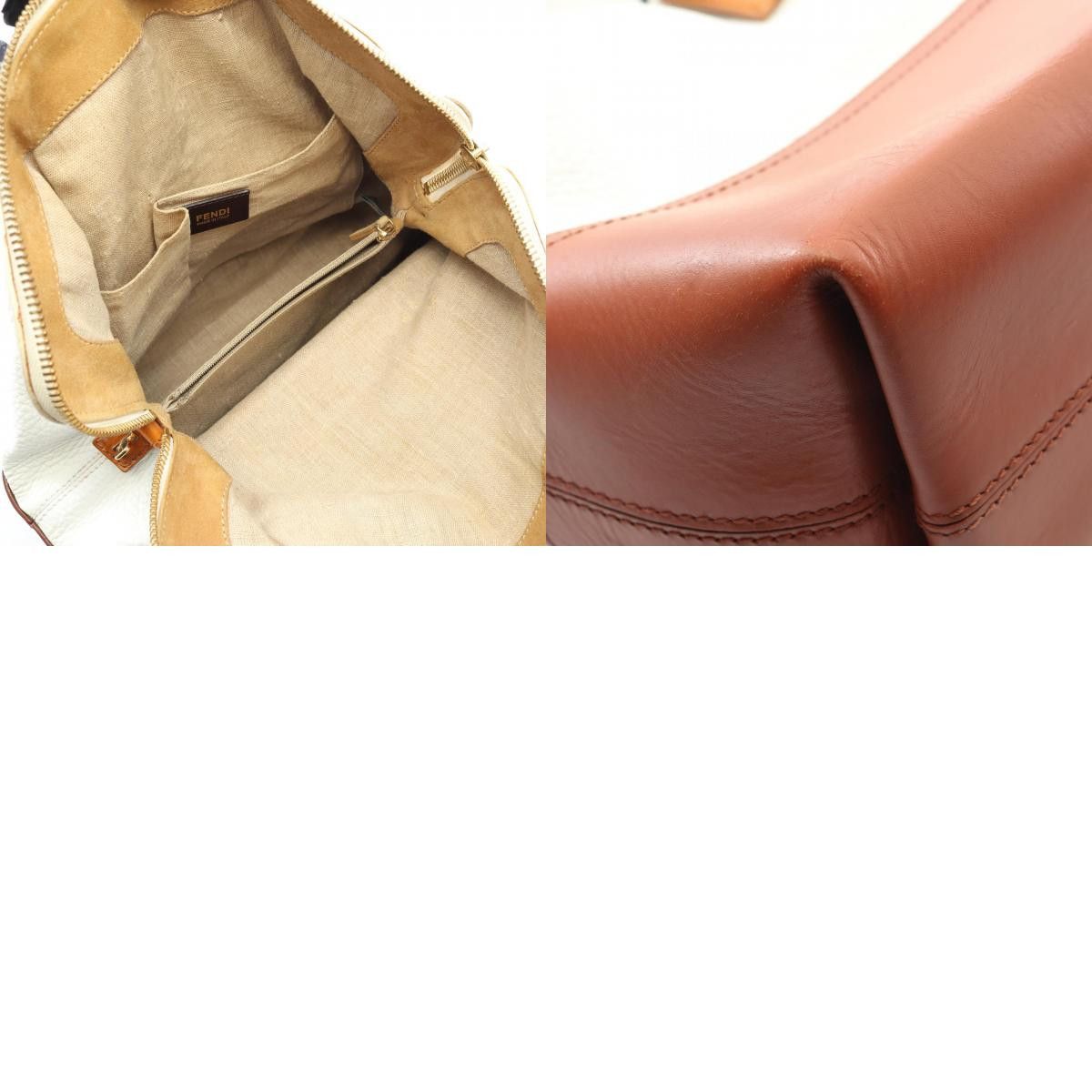 Fendi Fendi Fendi Pequin Leather Shoulder Bag Leather Shoulder Bag 8BN232 DUTY FREE for USA Size ONE SIZE - 10 Thumbnail