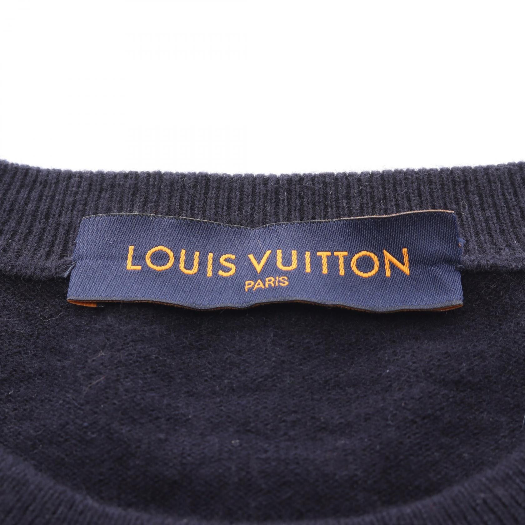 Louis Vuitton Louis Vuitton Louis Vuitton NIGO Intarsia Cashmere Knitwear Textile Tops RM221MDLBHMN02W DUTY FREE for USA Size ONE SIZE - 3 Thumbnail