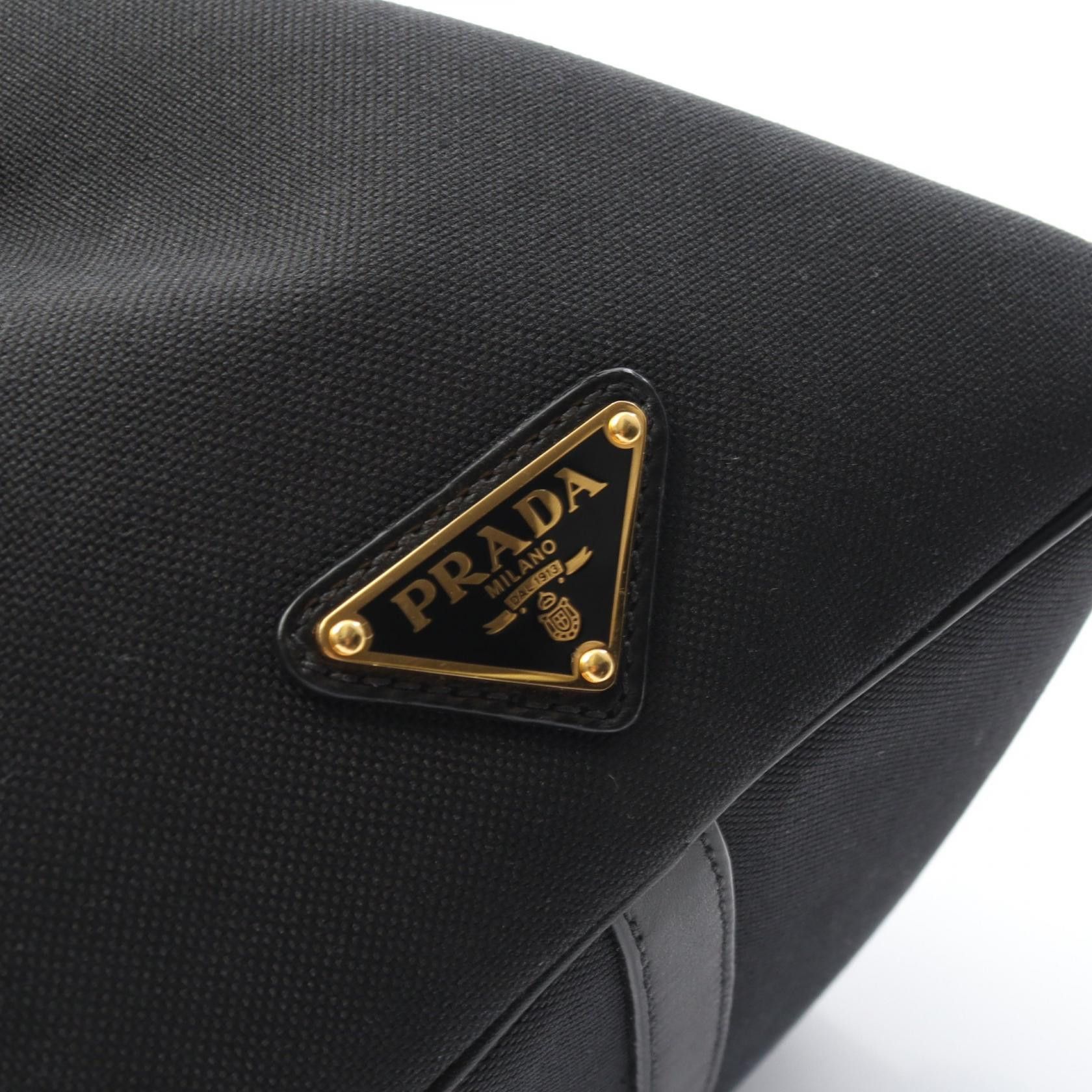 Prada Prada Prada LOGO JACQUARD Canvas Leather Handbag Leather Handbag DUTY FREE for USA Size ONE SIZE - 5 Thumbnail