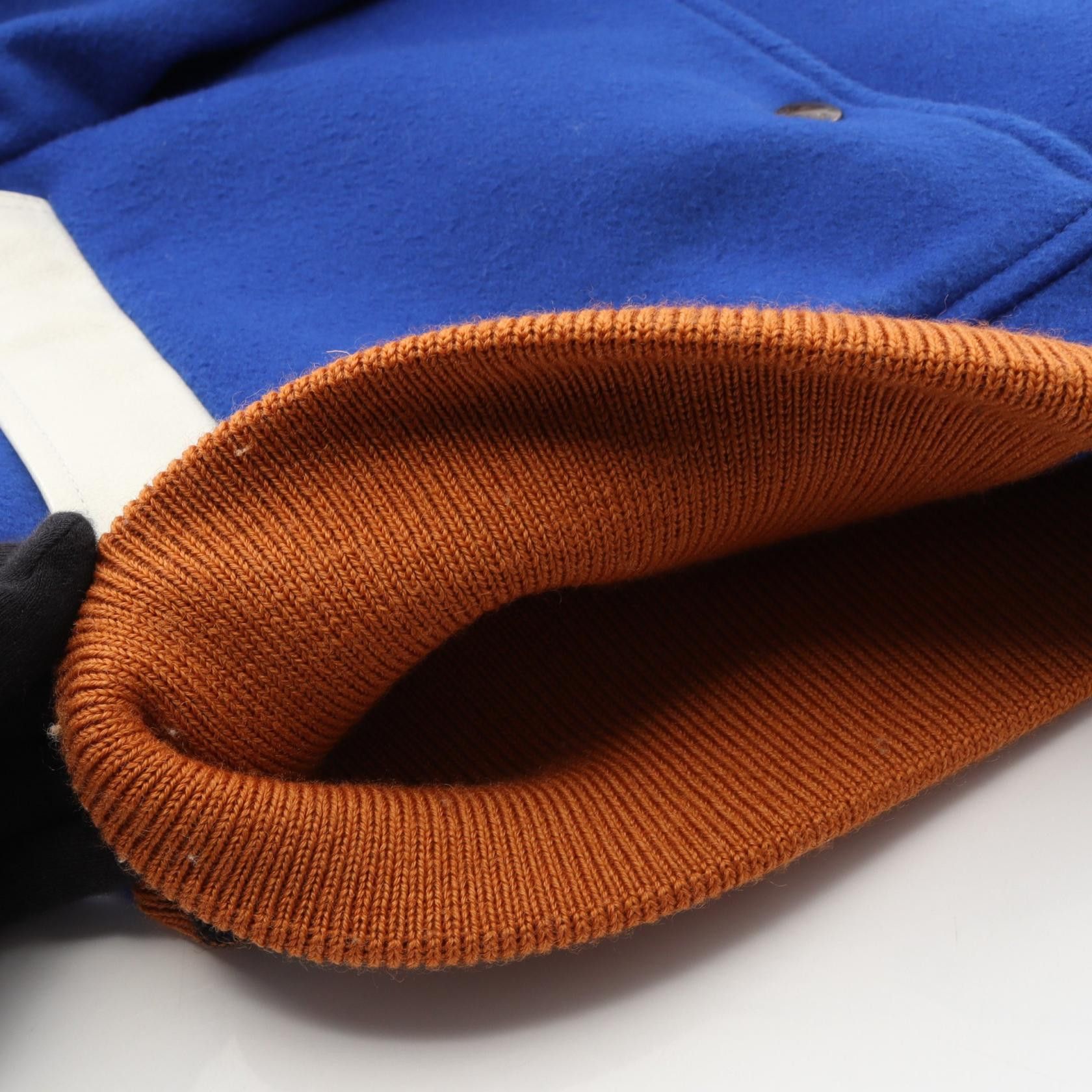 Louis Vuitton Louis Vuitton Louis Vuitton V Patch Wool Leather Jacket Textile Outerwear DUTY FREE for USA Size ONE SIZE - 8 Thumbnail