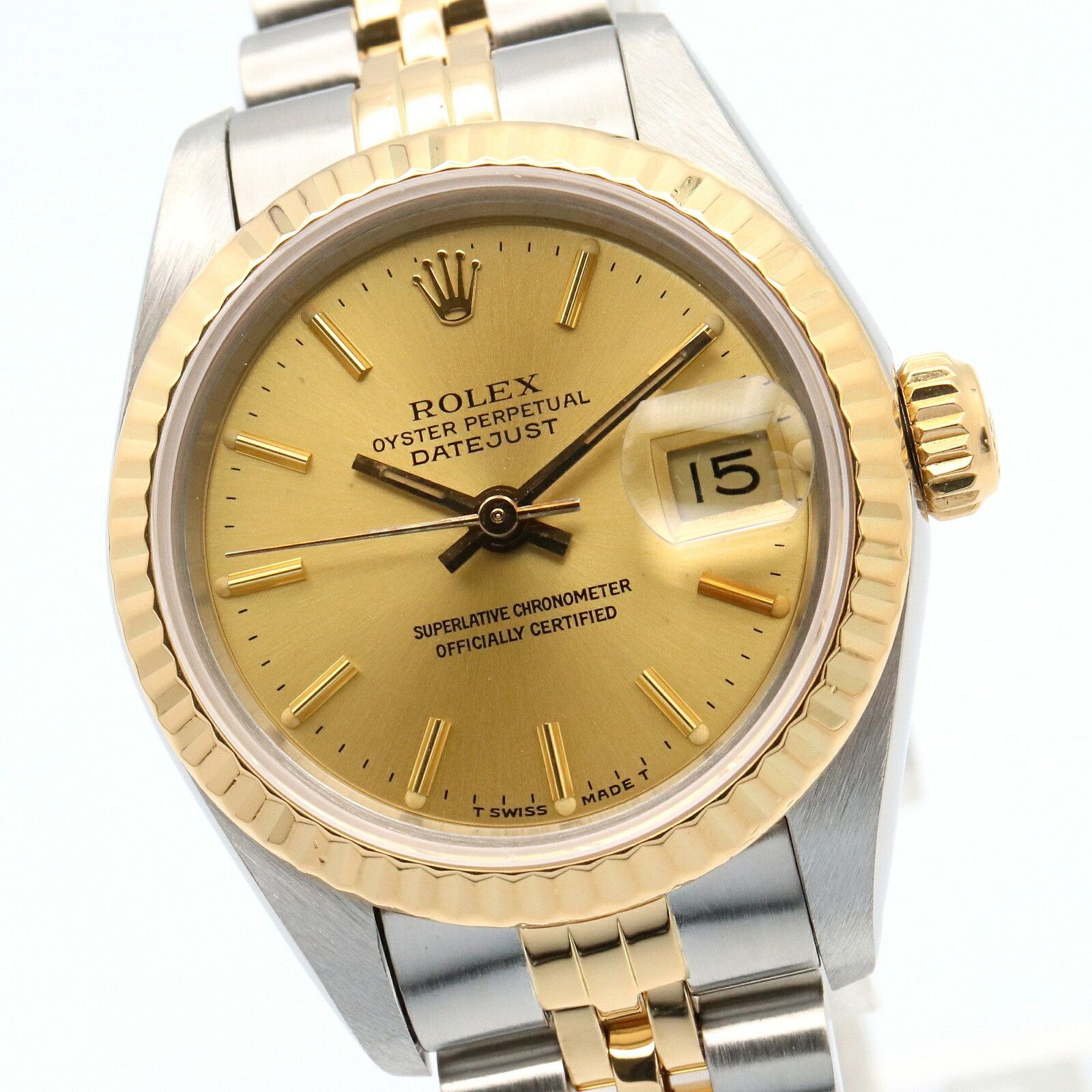 Rolex Rolex Rolex Datejust Au750 Stainless Steel Watch Precious Metal Automatic 69173 DUTY FREE for USA Size ONE SIZE - 3 Thumbnail