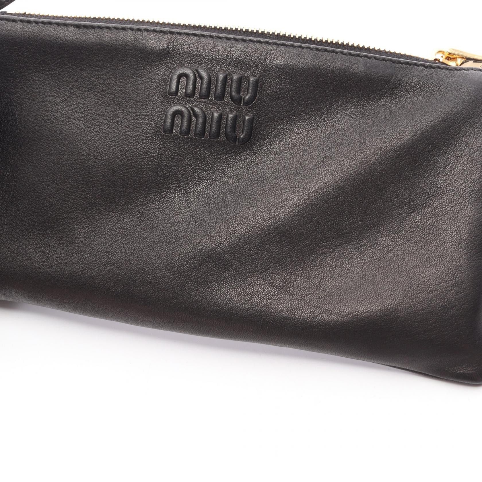 Miu Miu Miu Miu Miu Miu Leather Shoulder Bag Leather Shoulder Bag 5NI007AEFXF0002 DUTY FREE for USA Size ONE SIZE - 5 Thumbnail