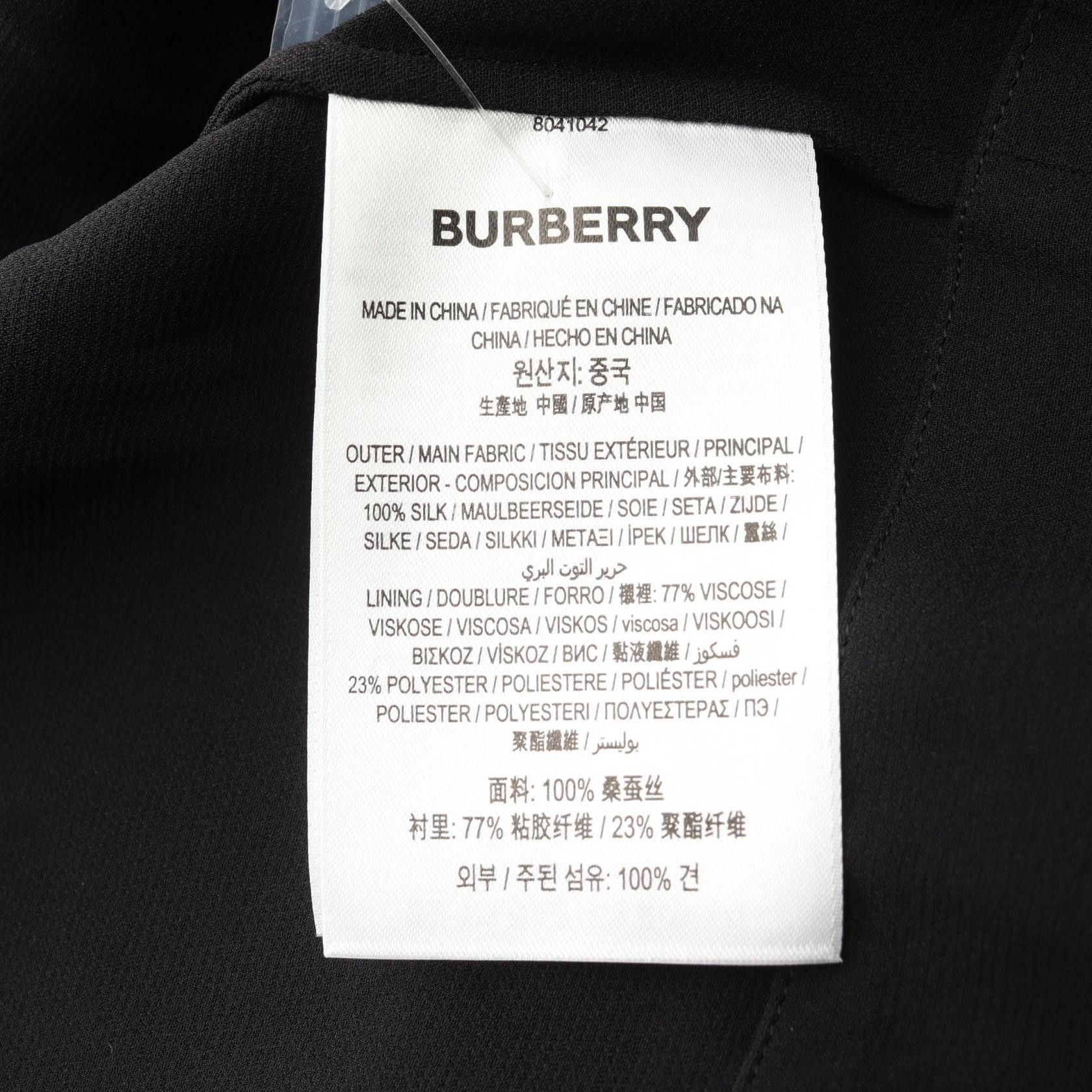 Burberry Burberry Burberry Emelia Pleated Silk Dress Textile Dresses DUTY FREE for USA Size ONE SIZE - 4 Thumbnail