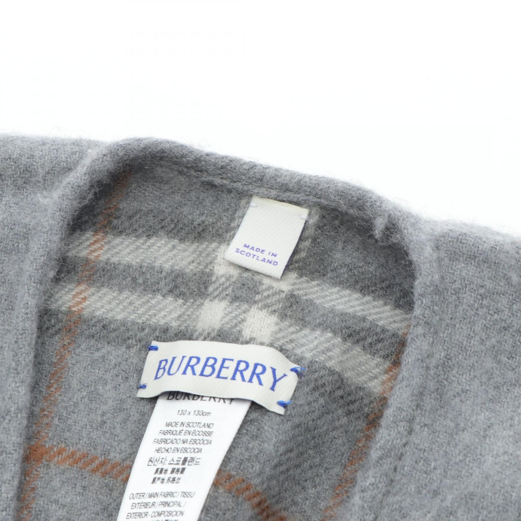 Burberry Burberry Burberry Wool Cape Textile Outerwear DUTY FREE for USA Size ONE SIZE - 4 Thumbnail