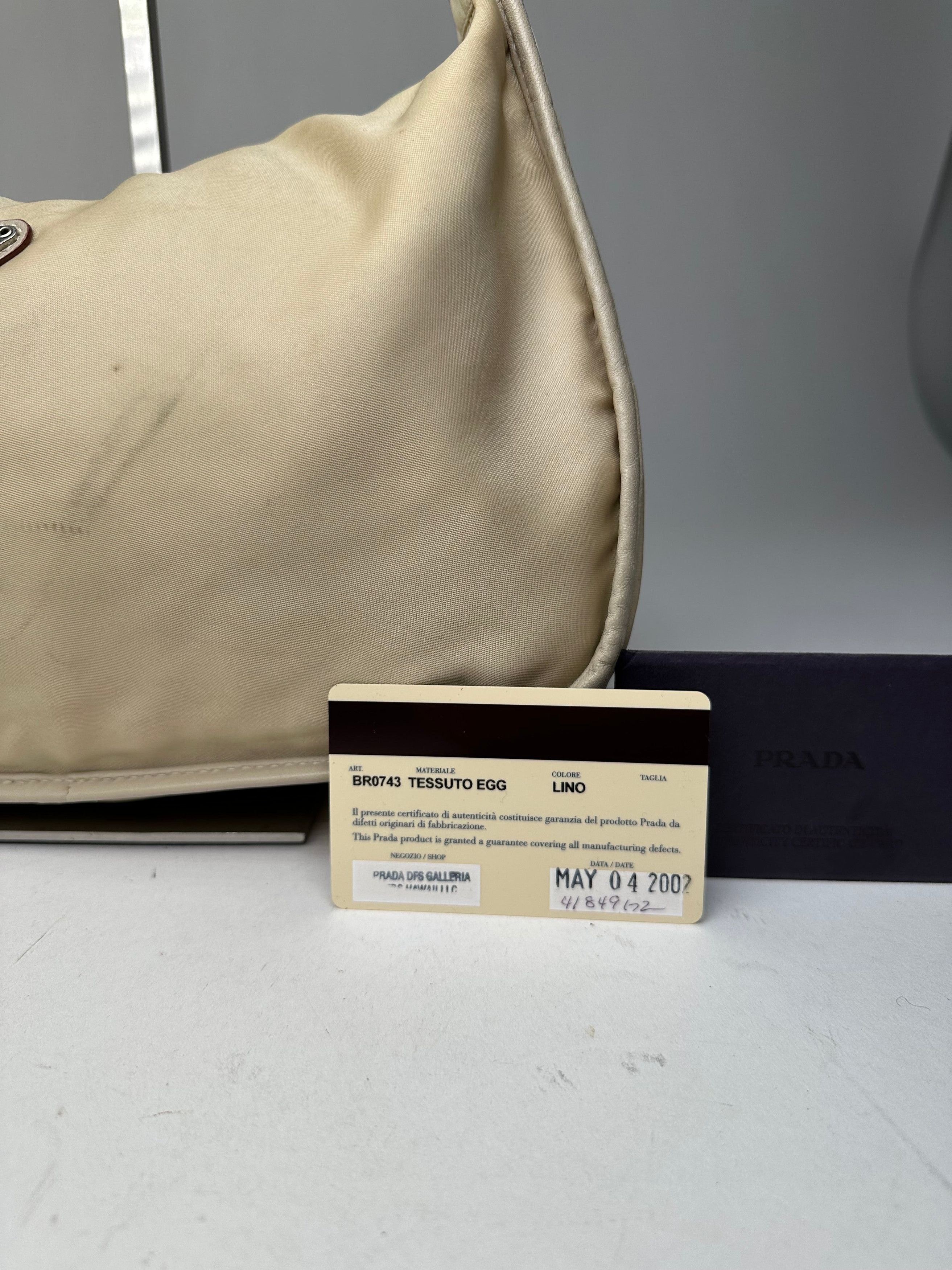 Prada Vintage Shoulder Bag Tessuto Lino Size ONE SIZE - 7 Thumbnail