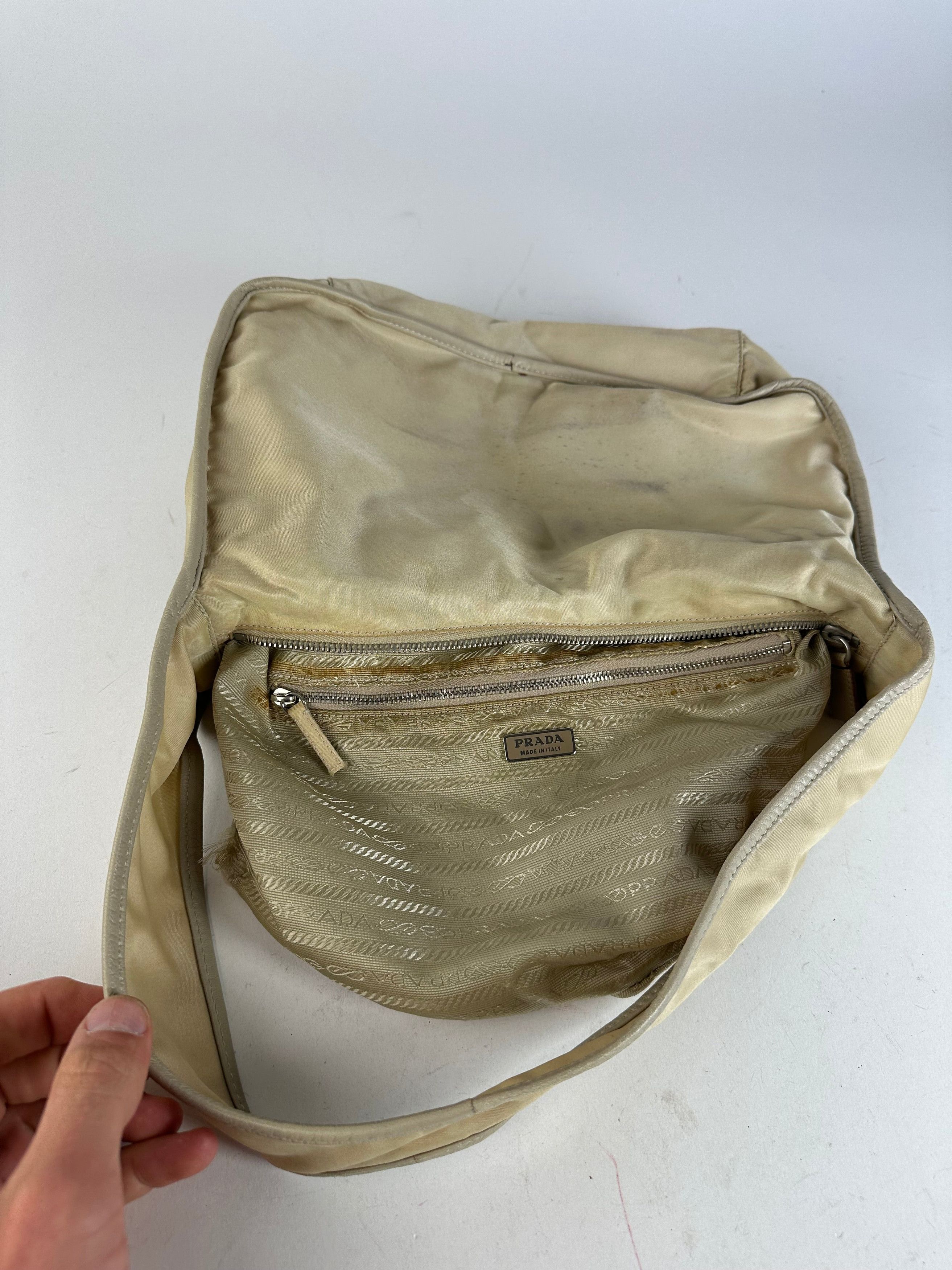 Prada Vintage Shoulder Bag Tessuto Lino Size ONE SIZE - 4 Thumbnail