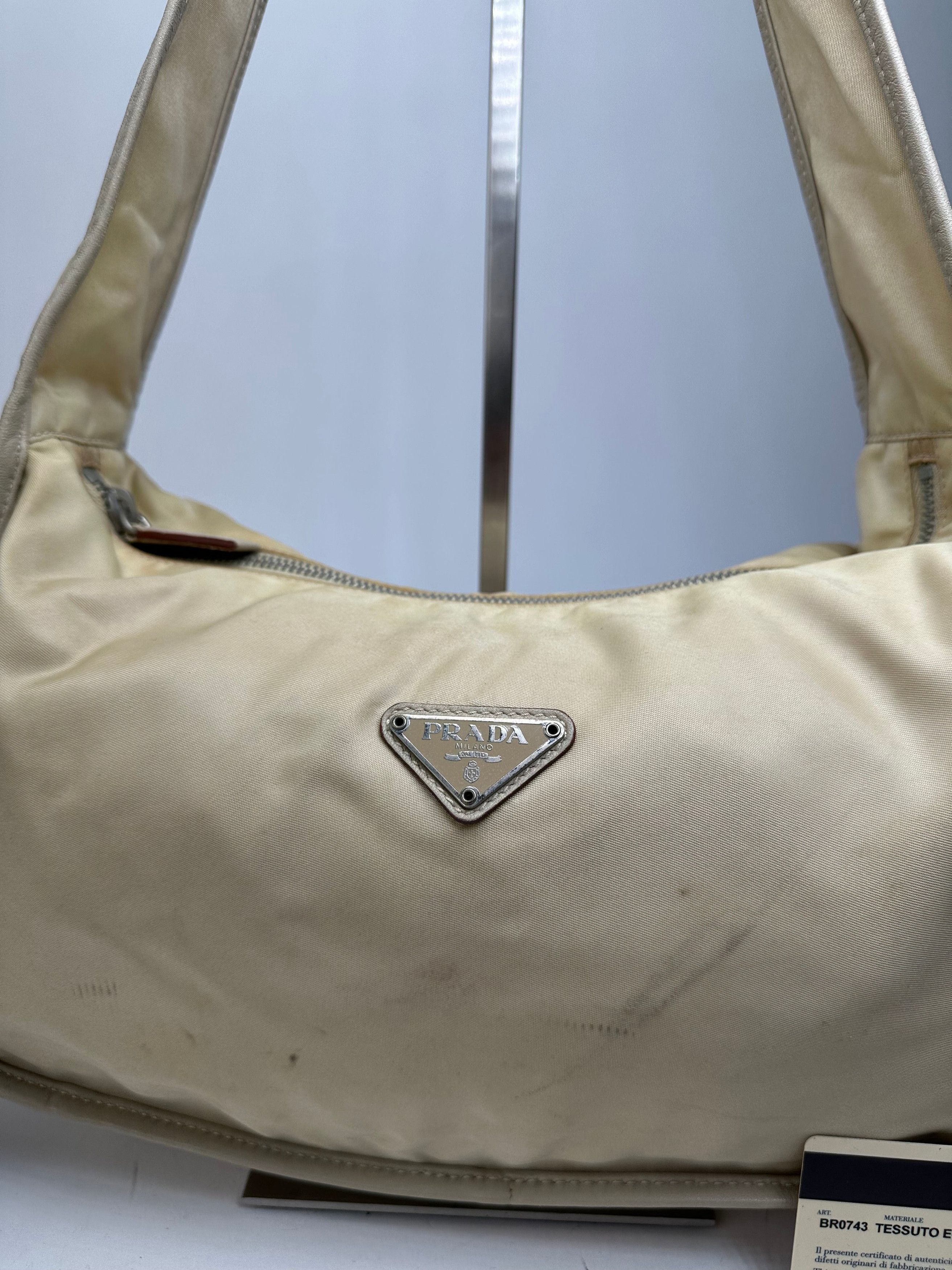 Prada Vintage Shoulder Bag Tessuto Lino Size ONE SIZE - 8 Thumbnail