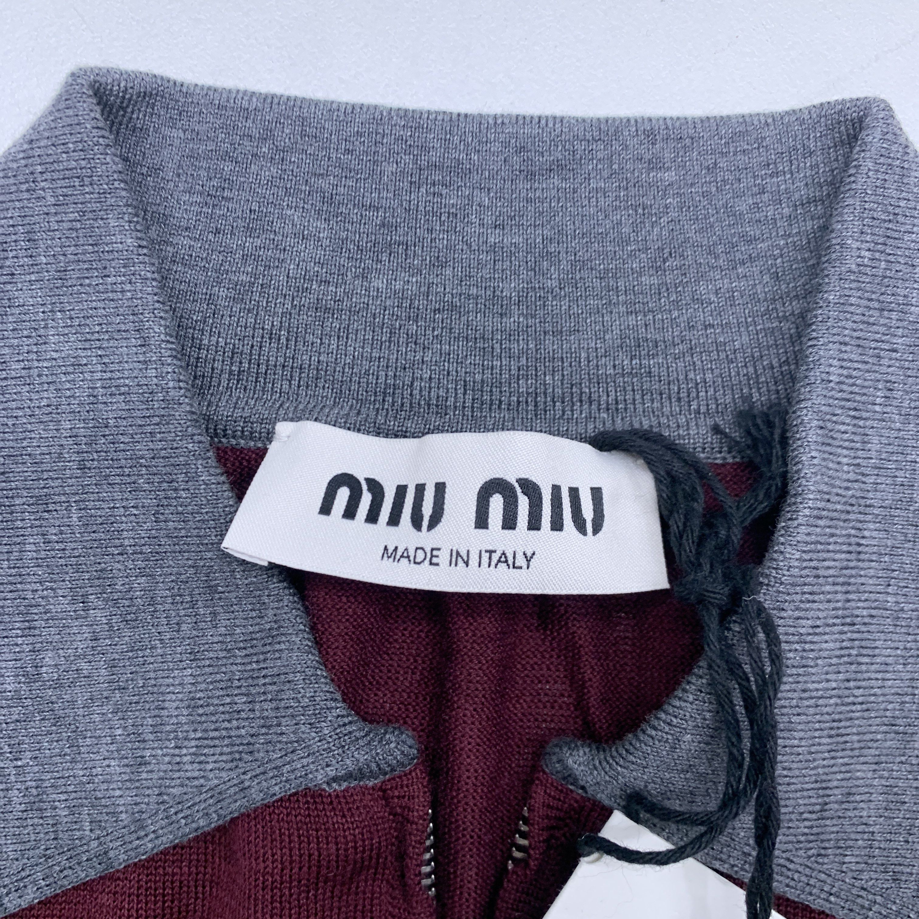 Miu Miu Miu Miu Colorblock Zip Polo Size 36 Size XS / US 0-2 / IT 36-38 - 3 Thumbnail