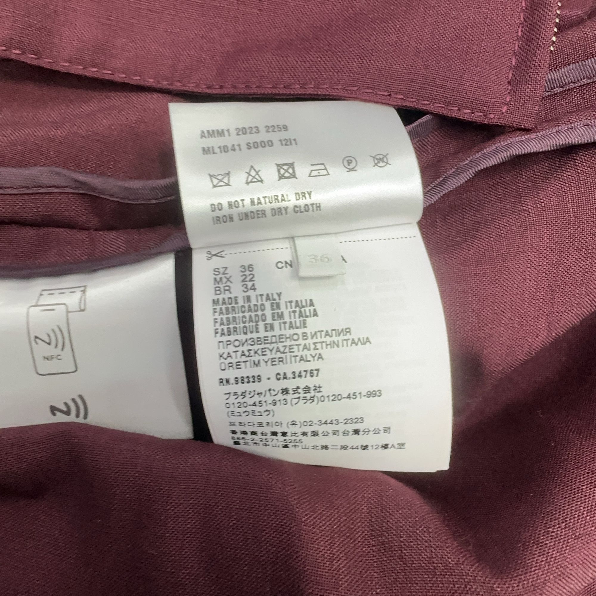 Miu Miu Miu Miu Zip Front Jacket Size 36 Size XS / US 0-2 / IT 36-38 - 4 Thumbnail