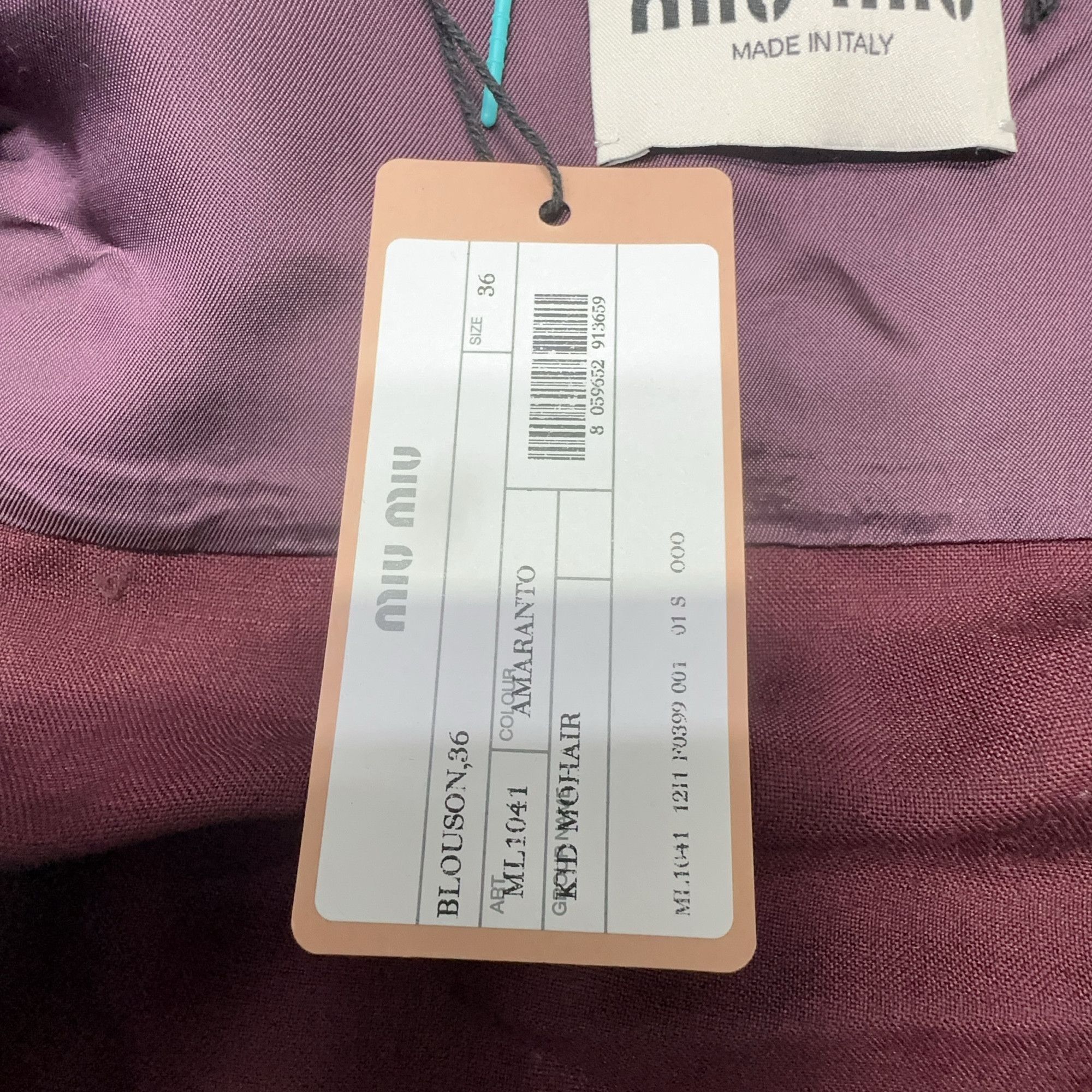 Miu Miu Miu Miu Zip Front Jacket Size 36 Size XS / US 0-2 / IT 36-38 - 2 Thumbnail