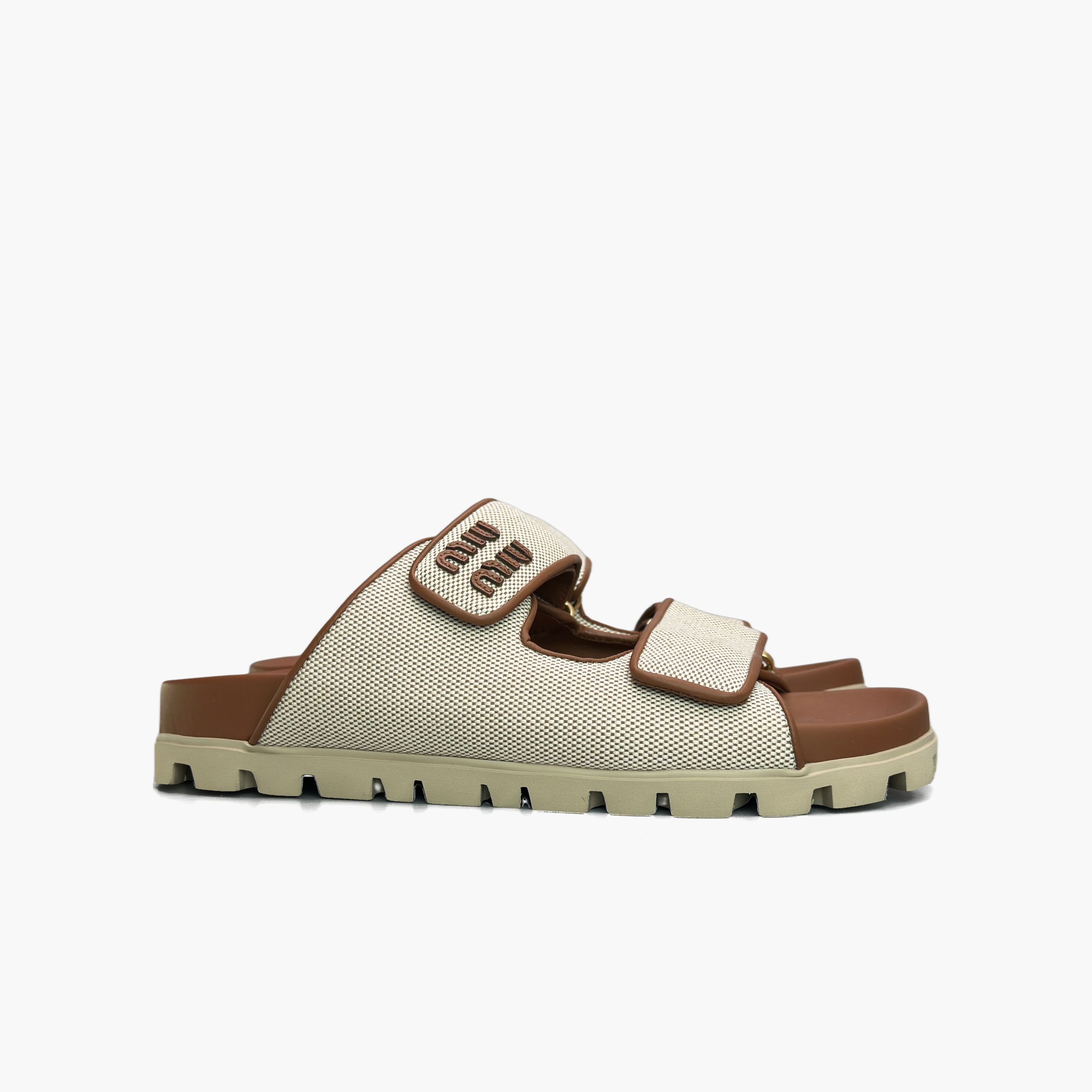 Miu Miu Miu Miu Canvas Sandals Size 39 Size US 9 / IT 39 - 4 Thumbnail