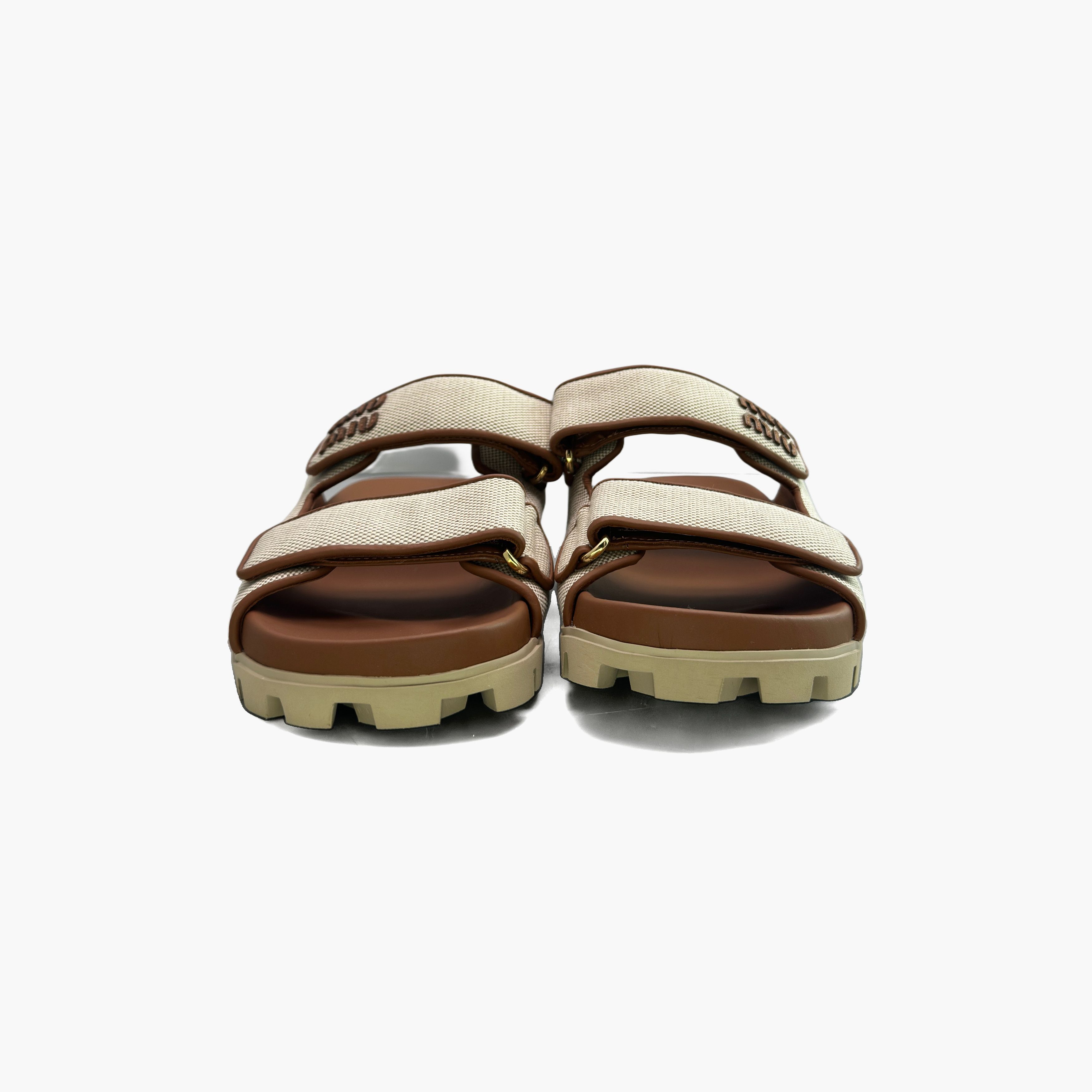 Miu Miu Miu Miu Canvas Sandals Size 39 Size US 9 / IT 39 - 5 Thumbnail