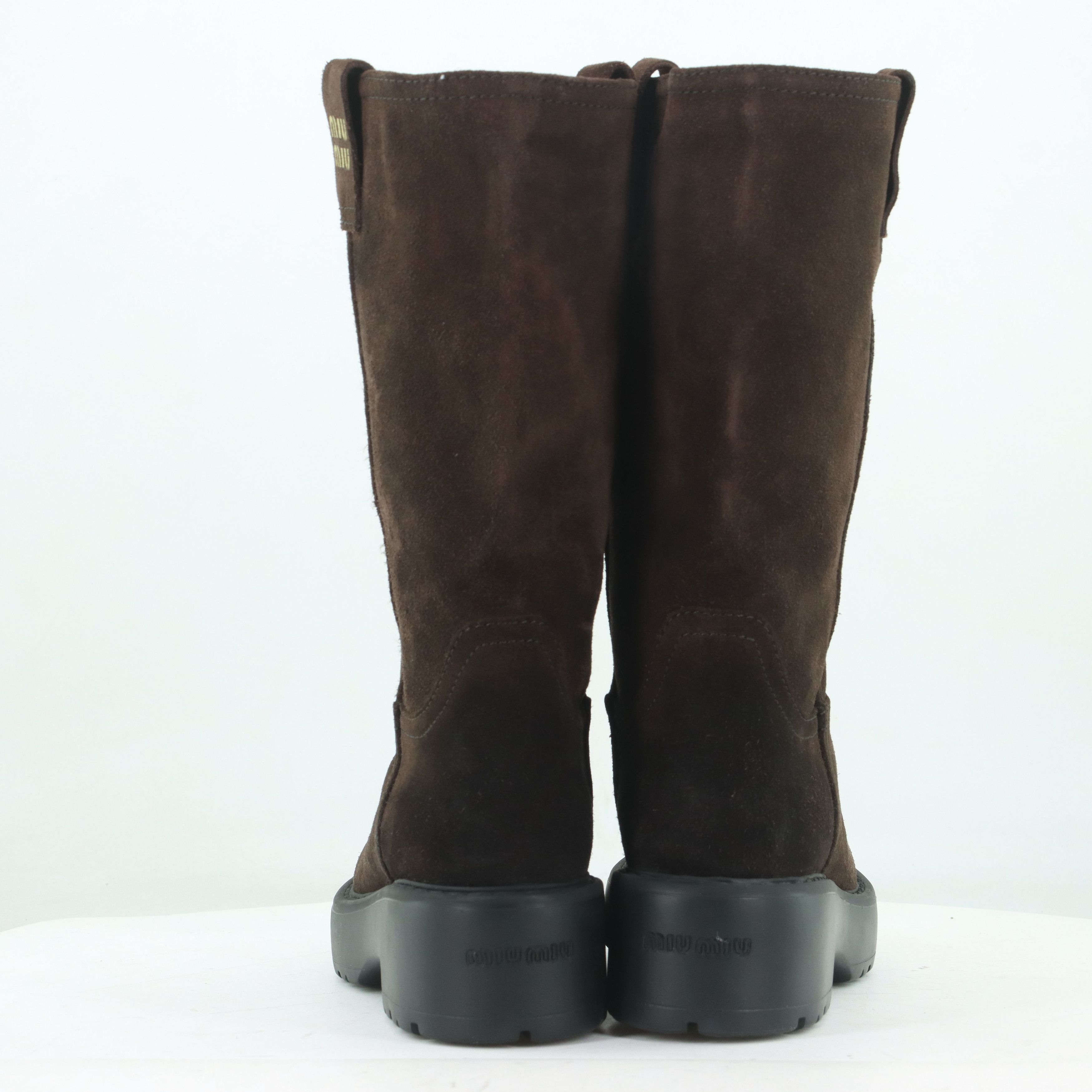 Miu Miu Miu Miu Suede Boots Size 36.5 Size US 6.5 / IT 36.5 - 5 Thumbnail