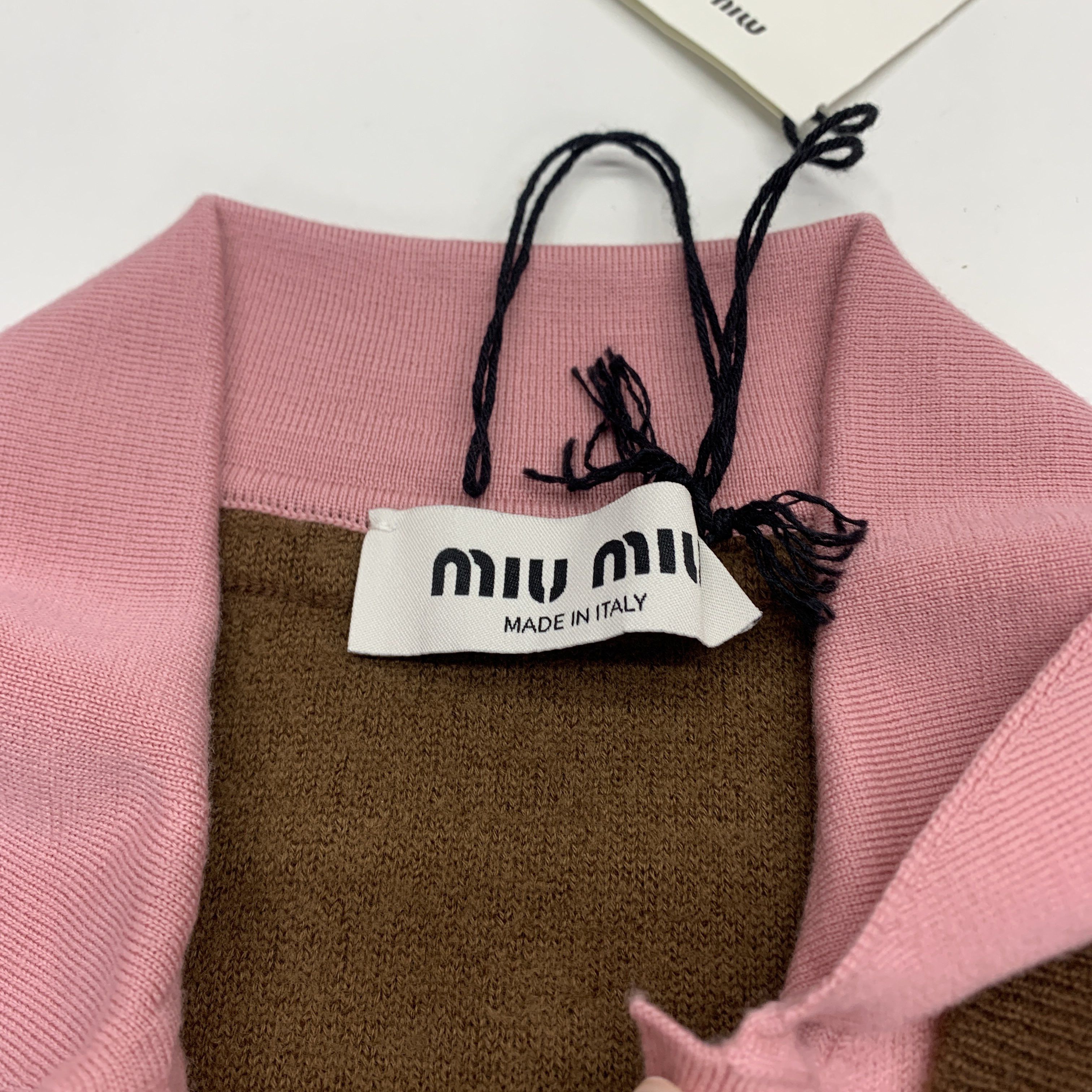 Miu Miu Miu Miu Cashmere Knit Polo Sweater Size 38 Size XS / US 0-2 / IT 36-38 - 3 Thumbnail
