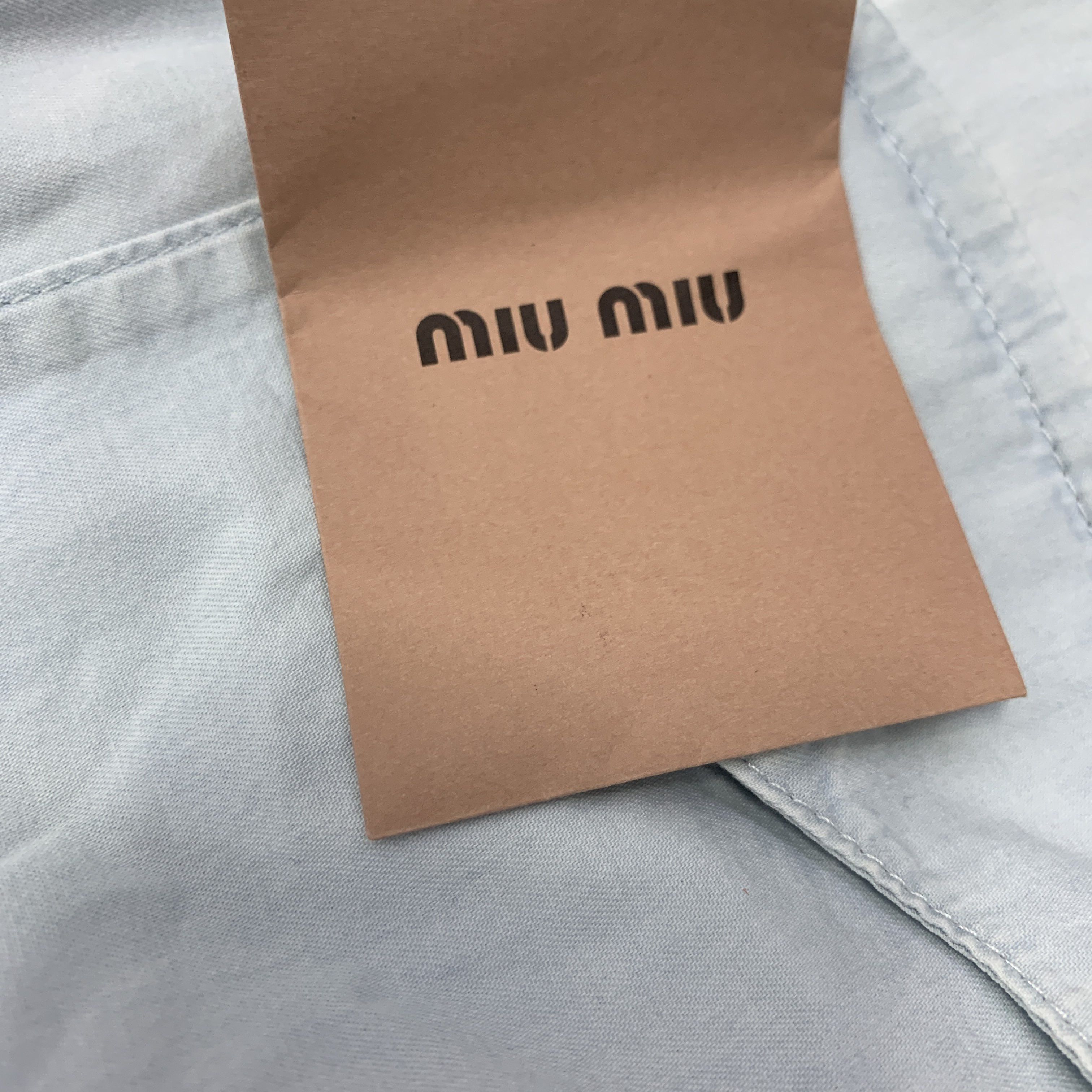 Miu Miu Miu Miu Cotton Logo Zip Jacket Size 40 Size S / US 4 / IT 40 - 4 Thumbnail