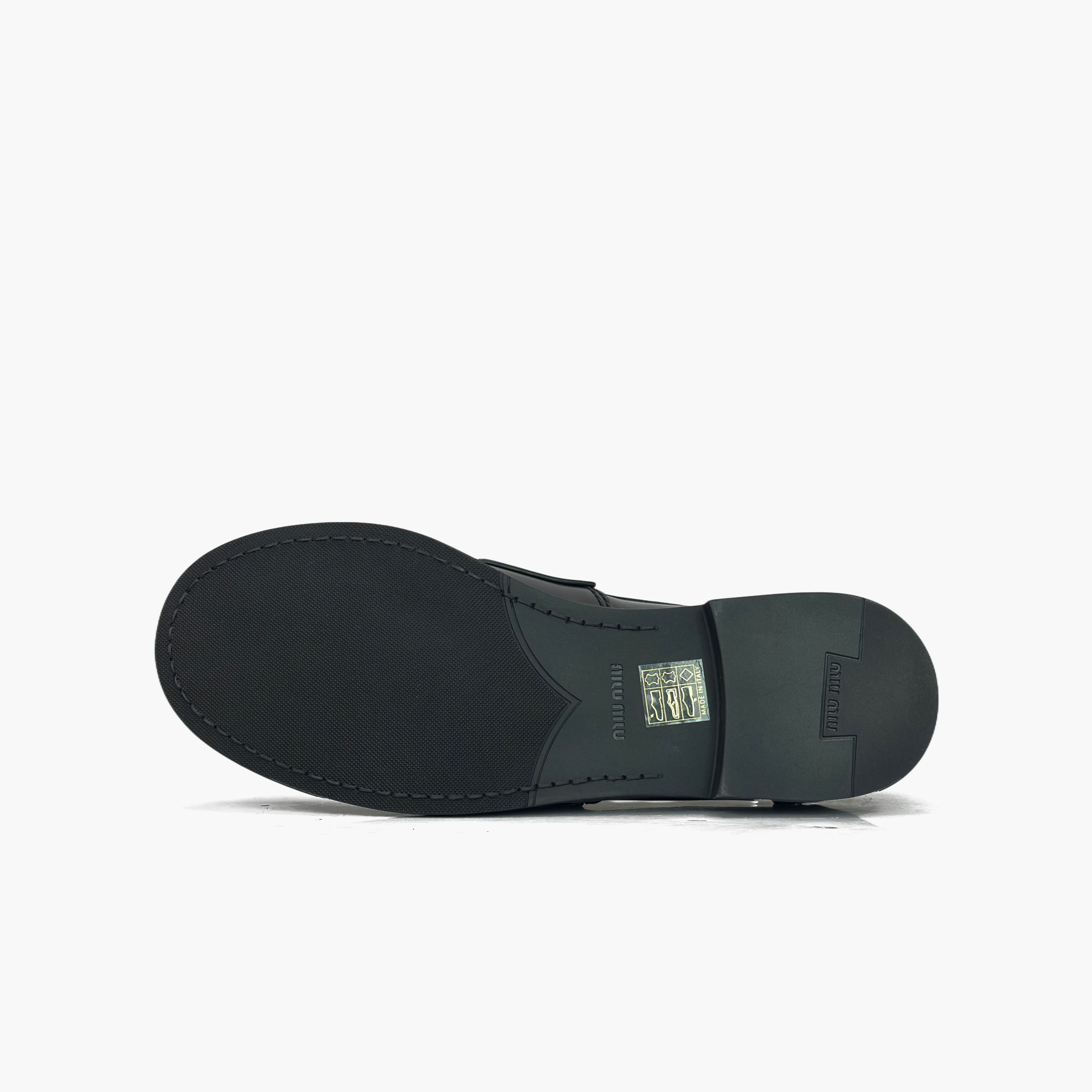 Miu Miu Miu Miu Black Penny Loafers Size 36 Size US 6 / IT 36 - 8 Thumbnail