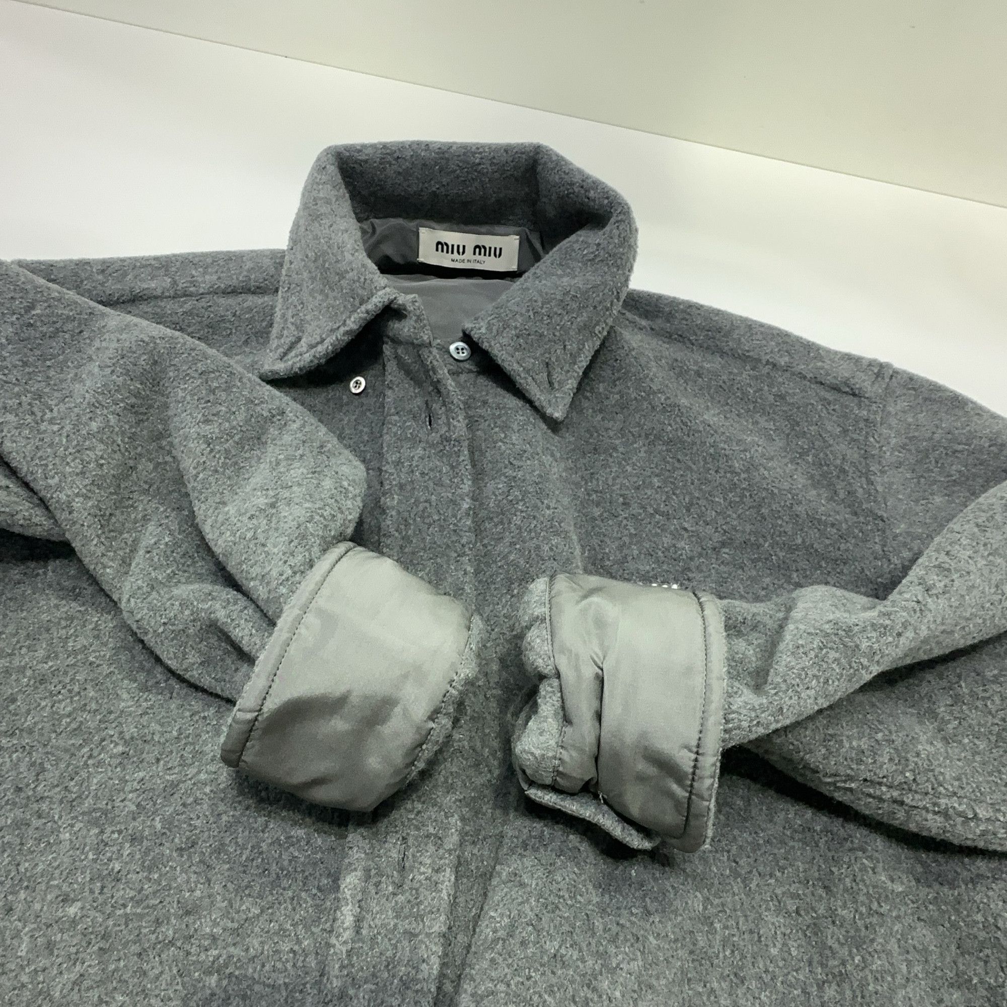 Miu Miu Miu Miu Logo Button Up Shirt Size 36 Size XS / US 0-2 / IT 36-38 - 8 Thumbnail