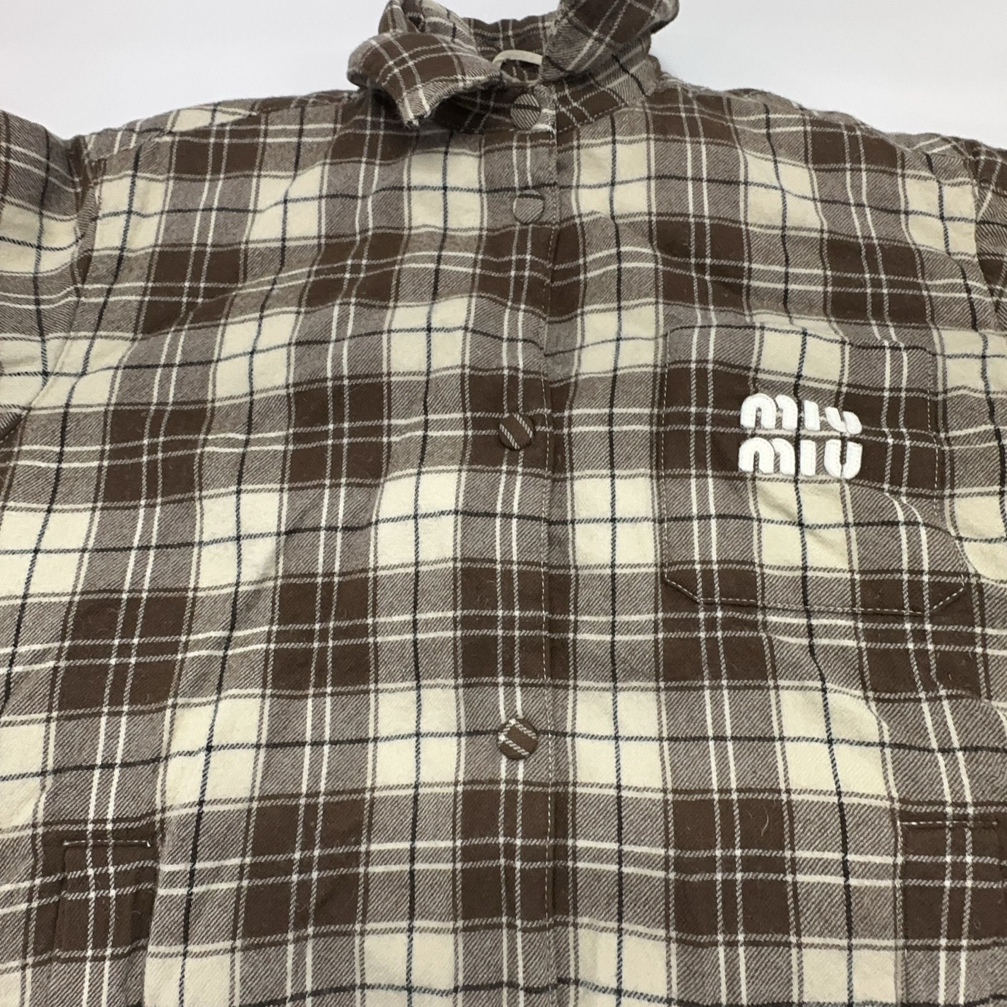 Miu Miu Miu Miu Plaid Button Up Jacket Size 36 Size XS / US 0-2 / IT 36-38 - 6 Thumbnail