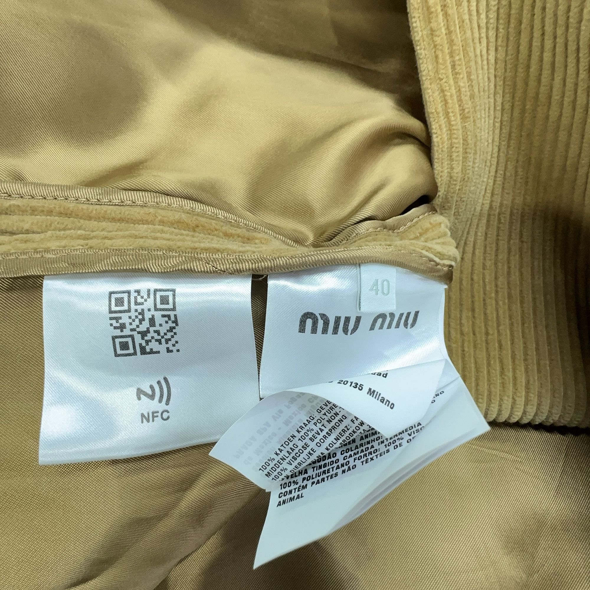 Miu Miu Miu Miu Corduroy Faux Fur Collar Jacket Size 40 Size S / US 4 / IT 40 - 3 Thumbnail