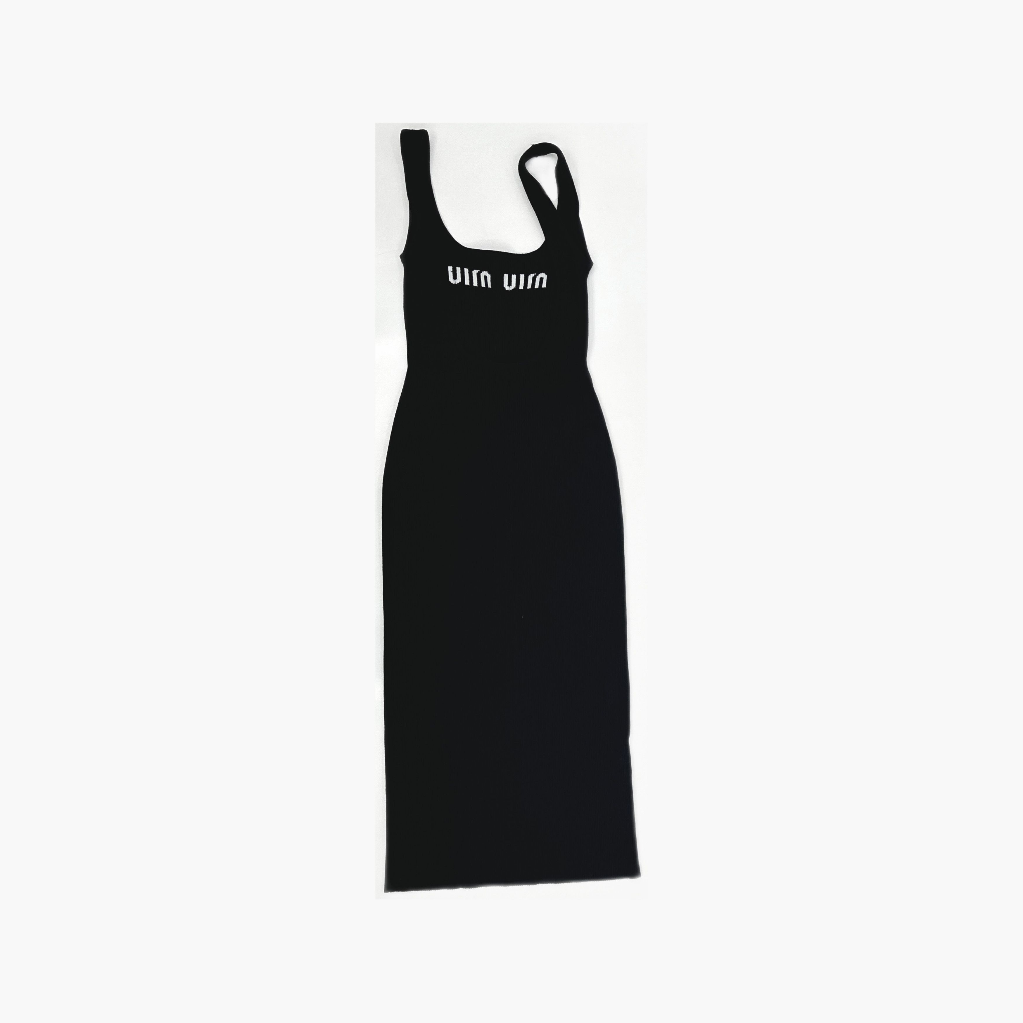 Miu Miu Miu Miu Logo Sleeveless Midi Dress Size 40 Size S / US 4 / IT 40 - 2 Thumbnail