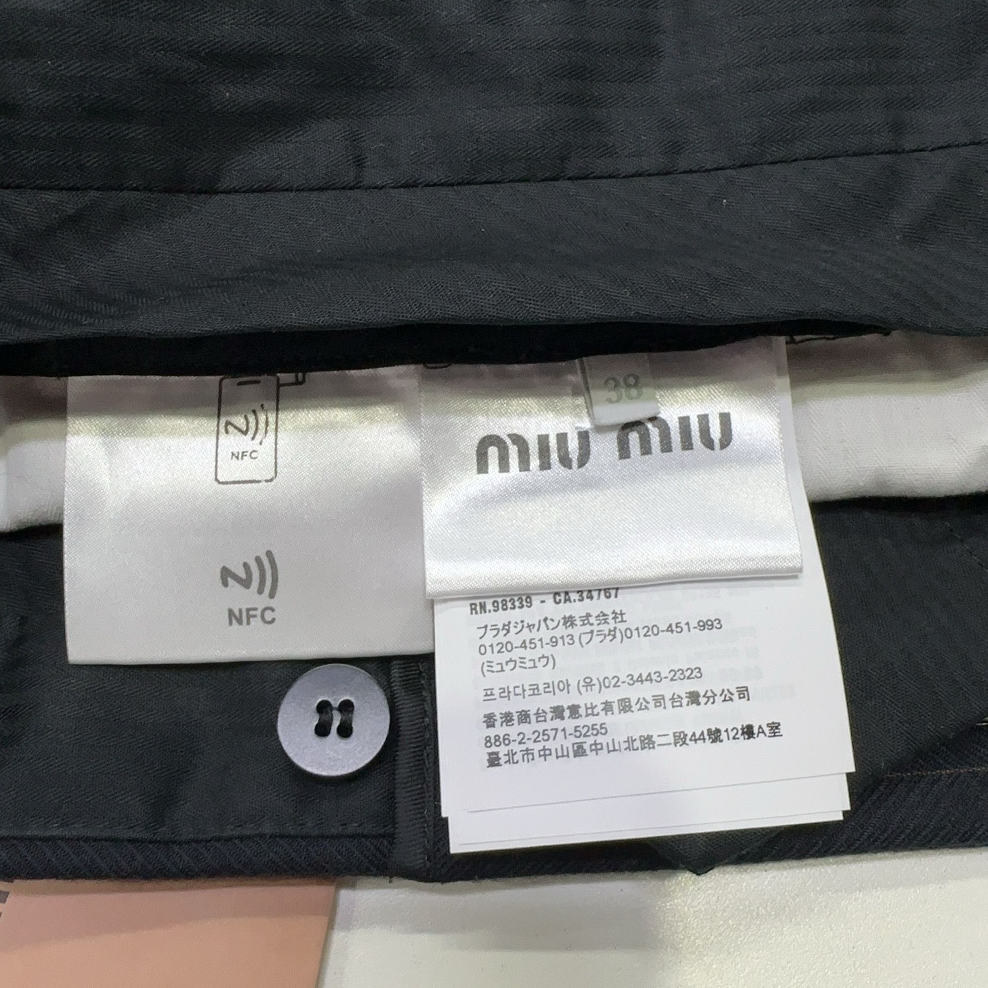 Miu Miu Miu Miu Pinstripe Mini Skirt IT 38 Size 26" / US 2 / IT 38 - 5 Thumbnail