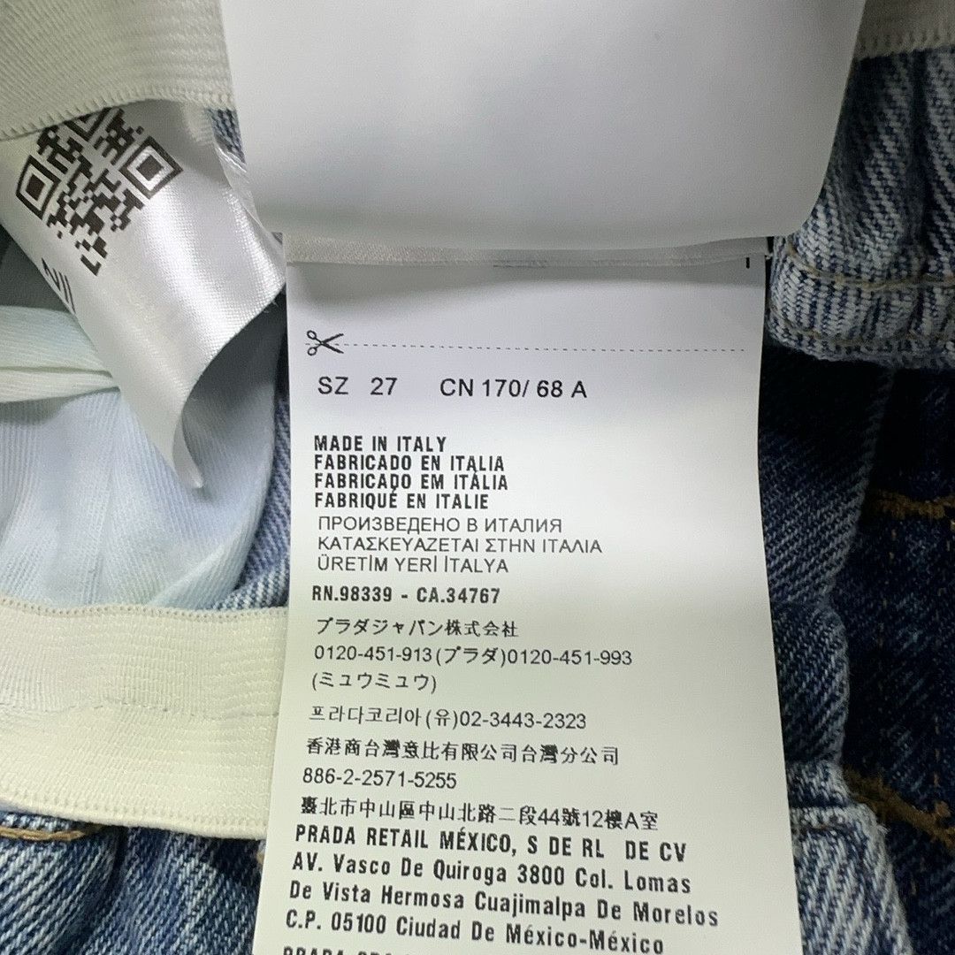 Miu Miu Miu Miu Logo Patch Denim Shorts Size 27 Size 27" / US 4 / IT 40 - 6 Thumbnail
