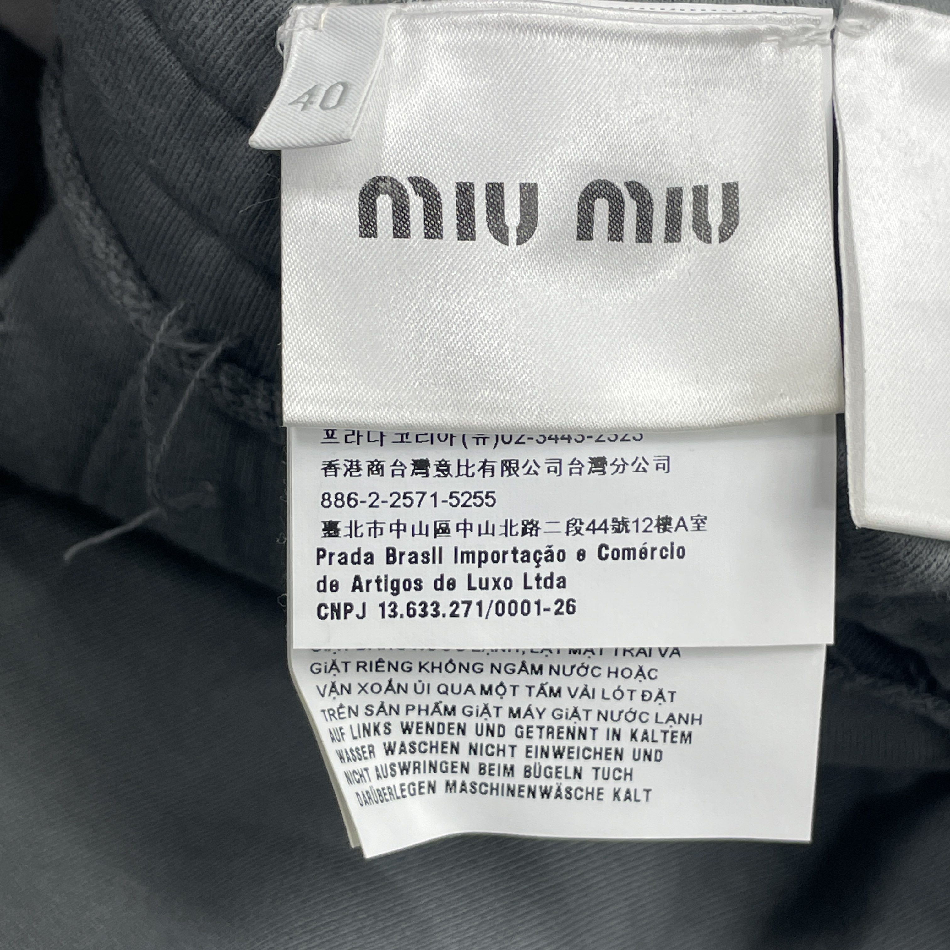 Miu Miu Miu Miu Logo Sweatpants Size 40 Size 27" / US 4 / IT 40 - 4 Thumbnail