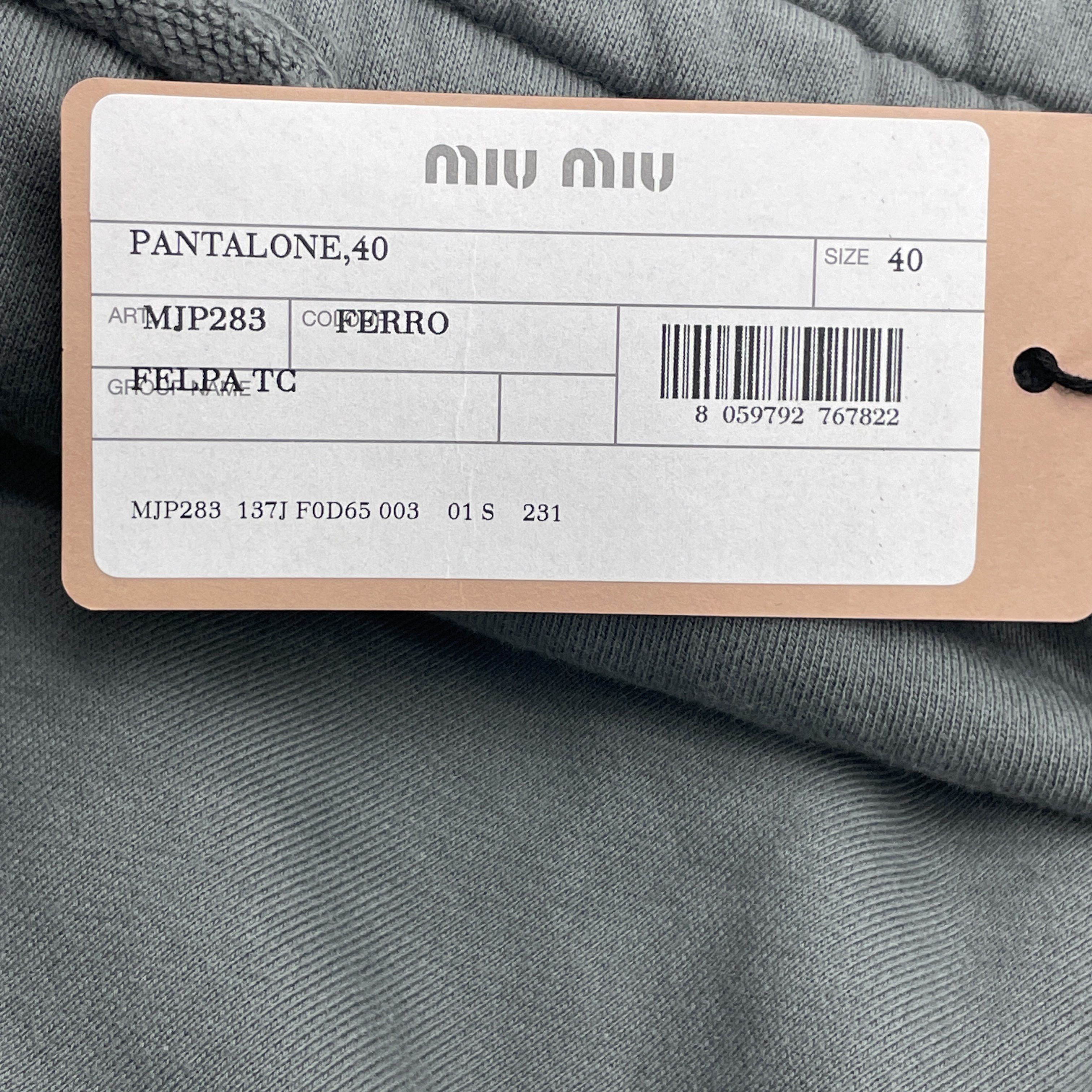 Miu Miu Miu Miu Logo Sweatpants Size 40 Size 27" / US 4 / IT 40 - 5 Thumbnail