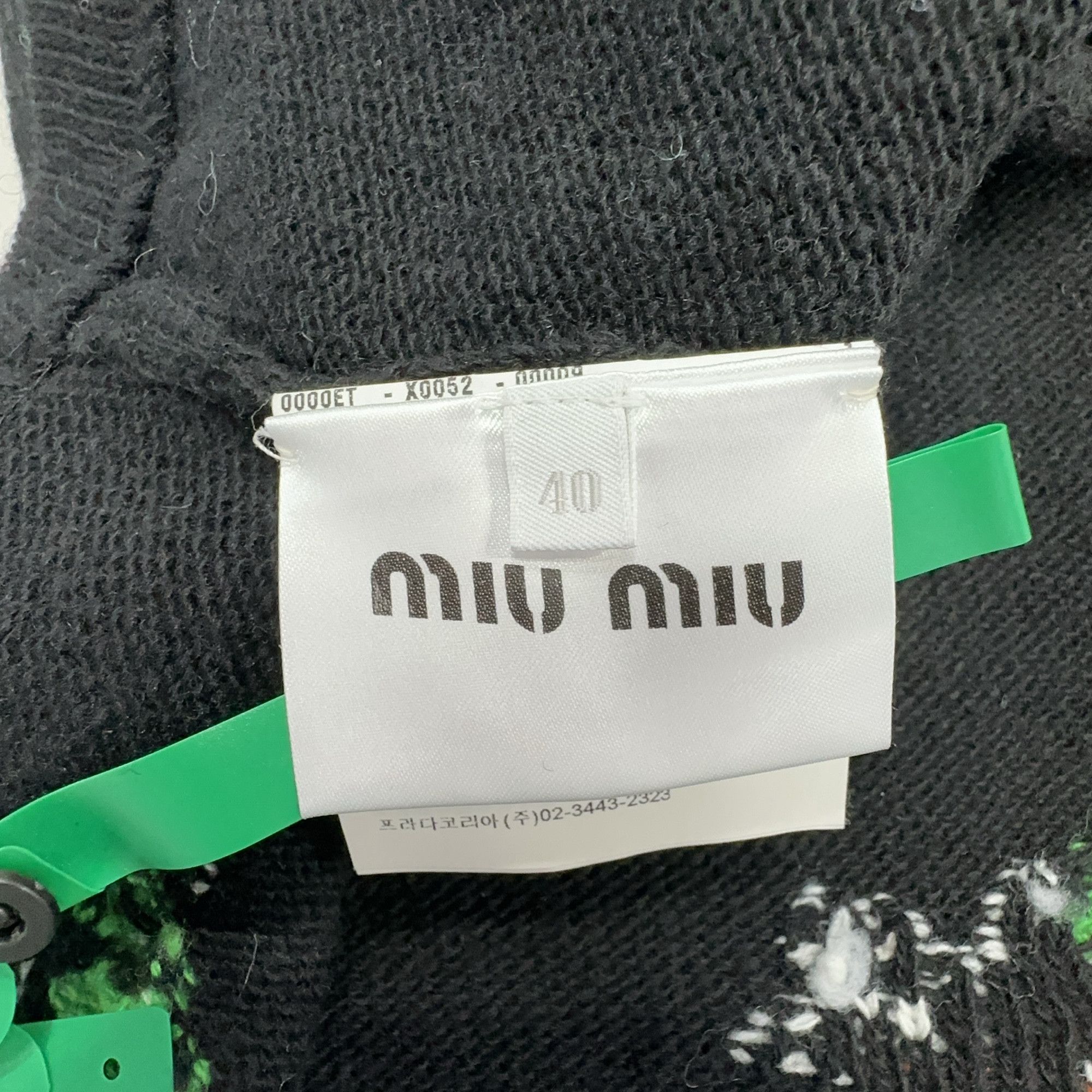 Miu Miu Miu Miu Floral Embroidered Knit Mini Skirt Size 40 Size 27" / US 4 / IT 40 - 5 Thumbnail