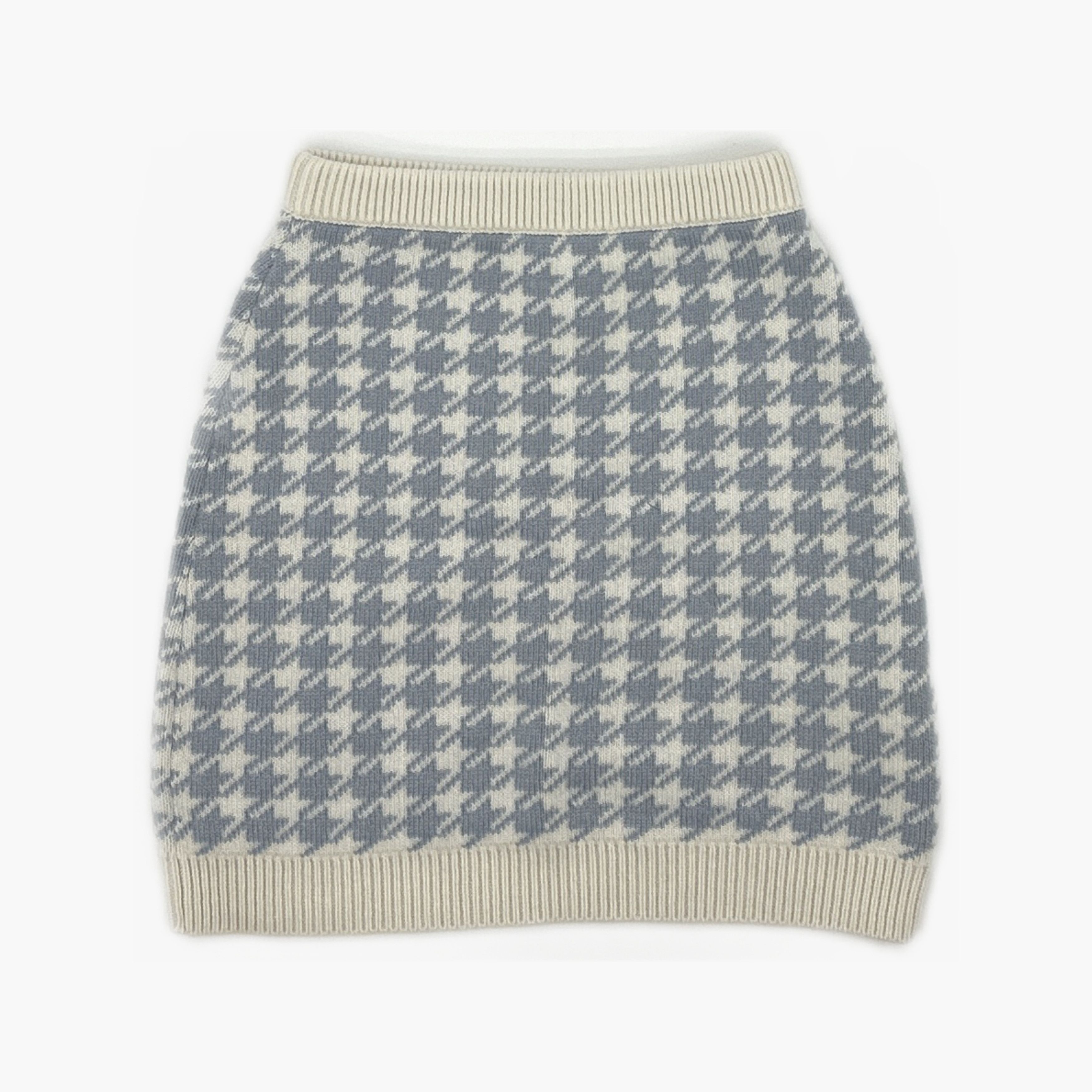 Miu Miu Miu Miu Houndstooth Knit Mini Skirt Size 38 Size 26" / US 2 / IT 38 - 2 Thumbnail